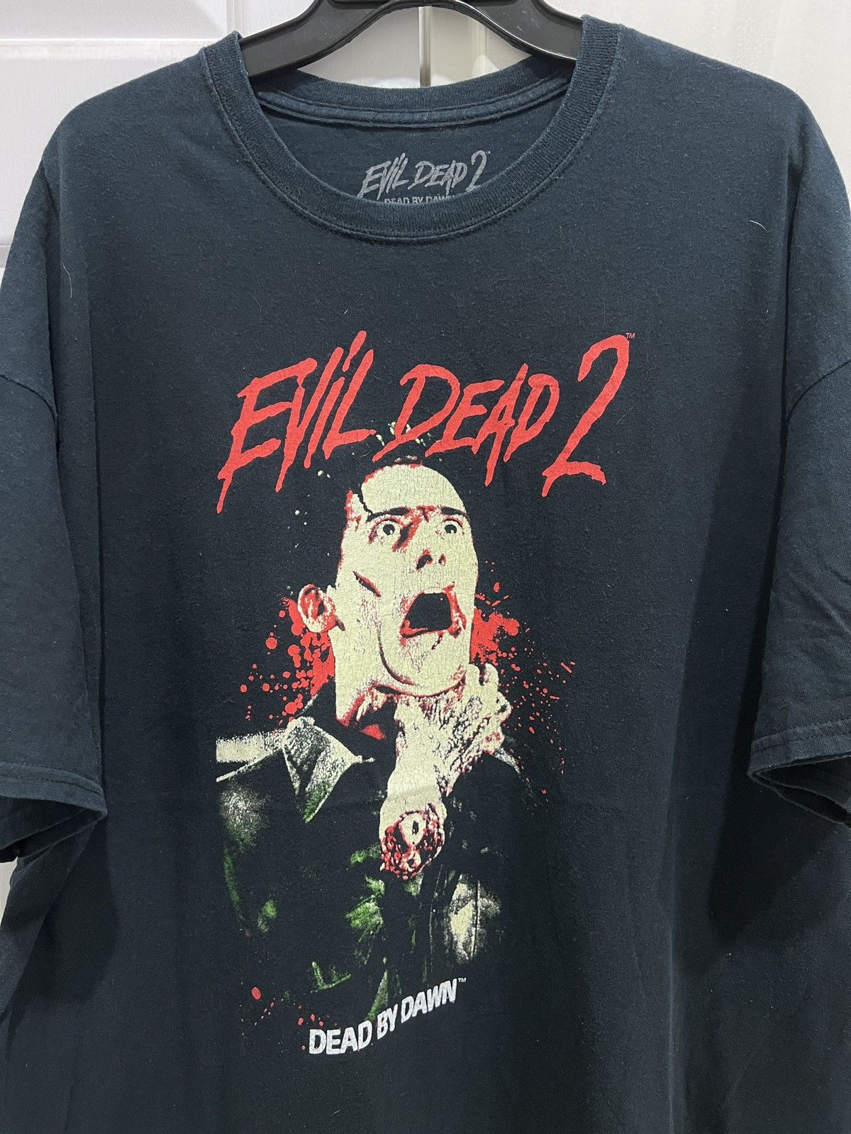 Expert Horror Y2K Evil Dead 2: Dead by Dawn Promo Movie Tee 2XL Oversized Size US XXL / EU 58 / 5 - 1 Thumbnail