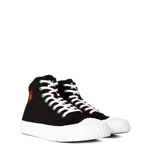 Kenzo o1g2r1mq1024 School High Top Trainers in Black & White Size US 10 / IT 40 - 4 Thumbnail