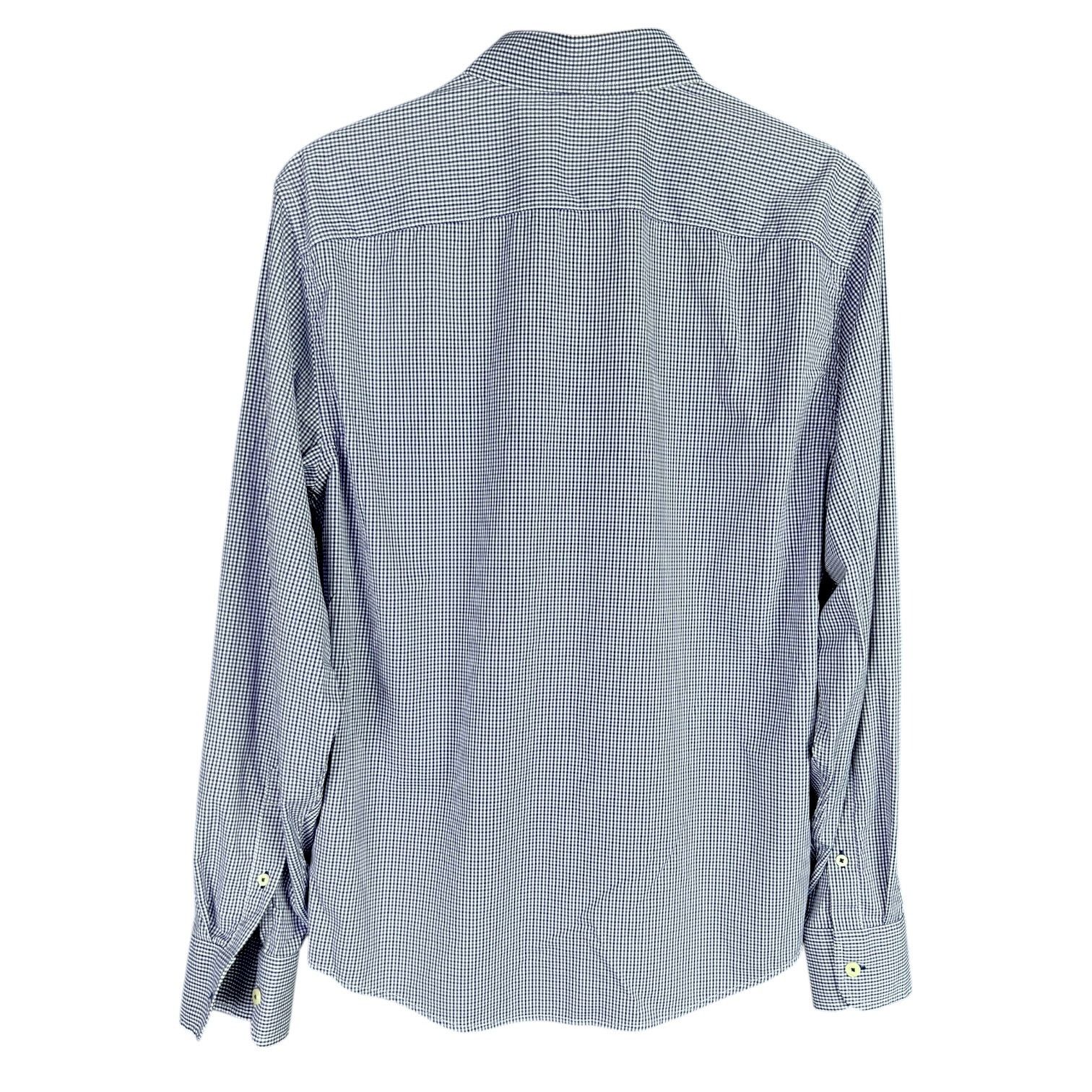 UNTUCKit Men's Untuckit Ducale Blue & White Checked Button-Up - M Size US M / EU 48-50 / 2 - 2 Thumbnail