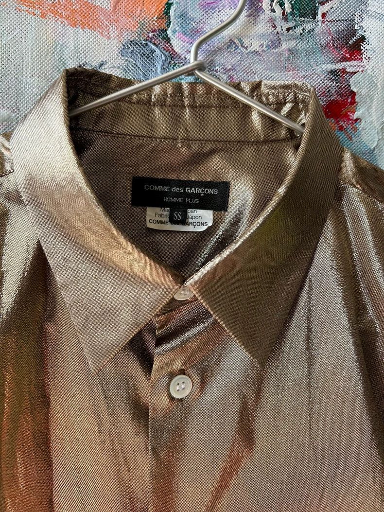 Comme des Garcons Comme des Garcons Gold metallic shirt T-shirt Size US XS / EU 42 / 0 - 3 Thumbnail