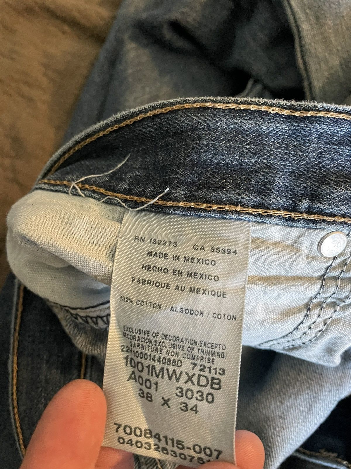 Wrangler Wrangler 20x style 1 distressed denim jeans Size US 38 / EU 54 - 3 Thumbnail