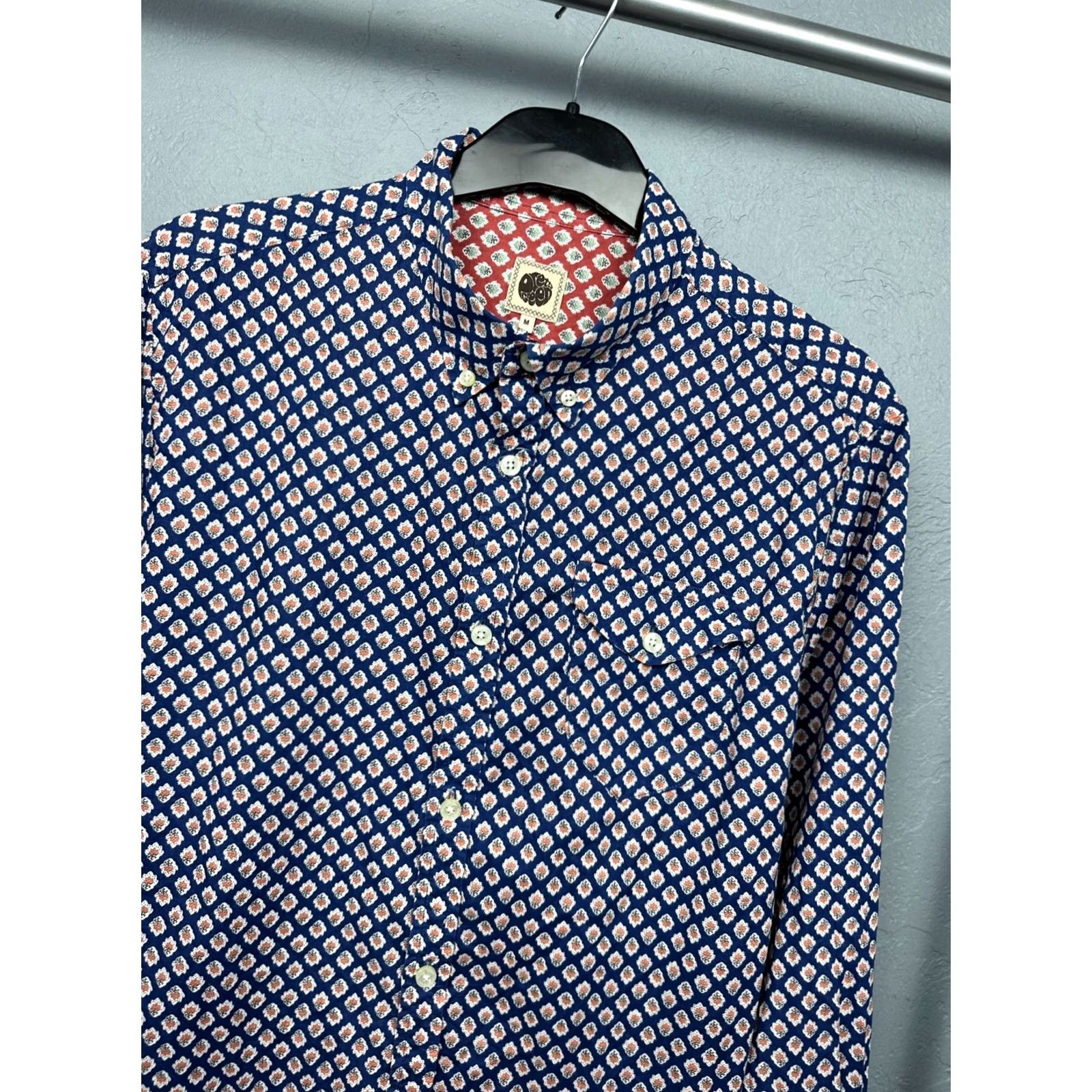 Pretty Green Pretty Green Mens Long Sleeve Shirt Size M Size US M / EU 48-50 / 2 - 2 Thumbnail