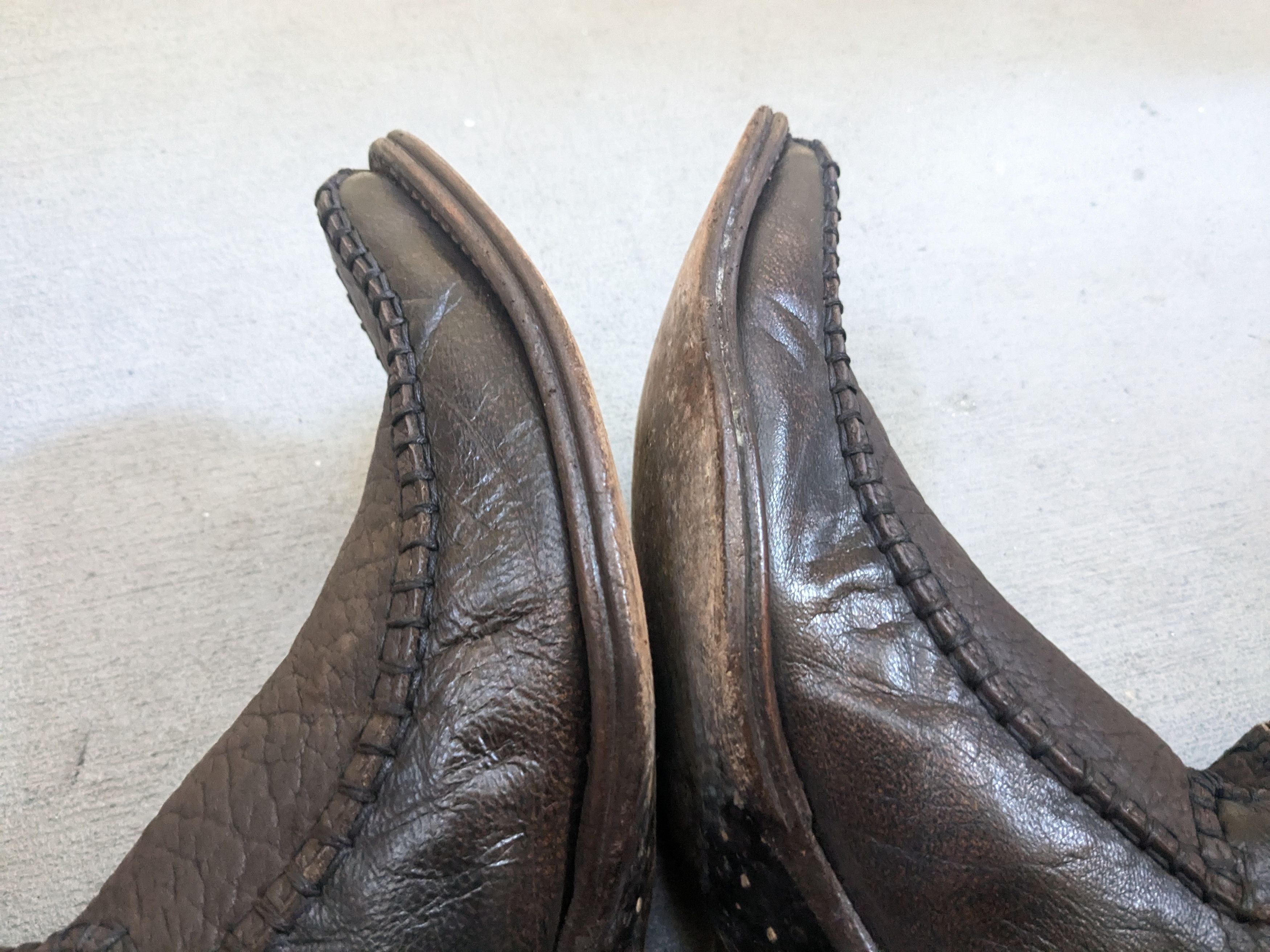 Genuine Leather Texanos Cowboy Boots 10 Brown Leather Mexico Pointed Toe Size US 10 / EU 43 - 8 Thumbnail