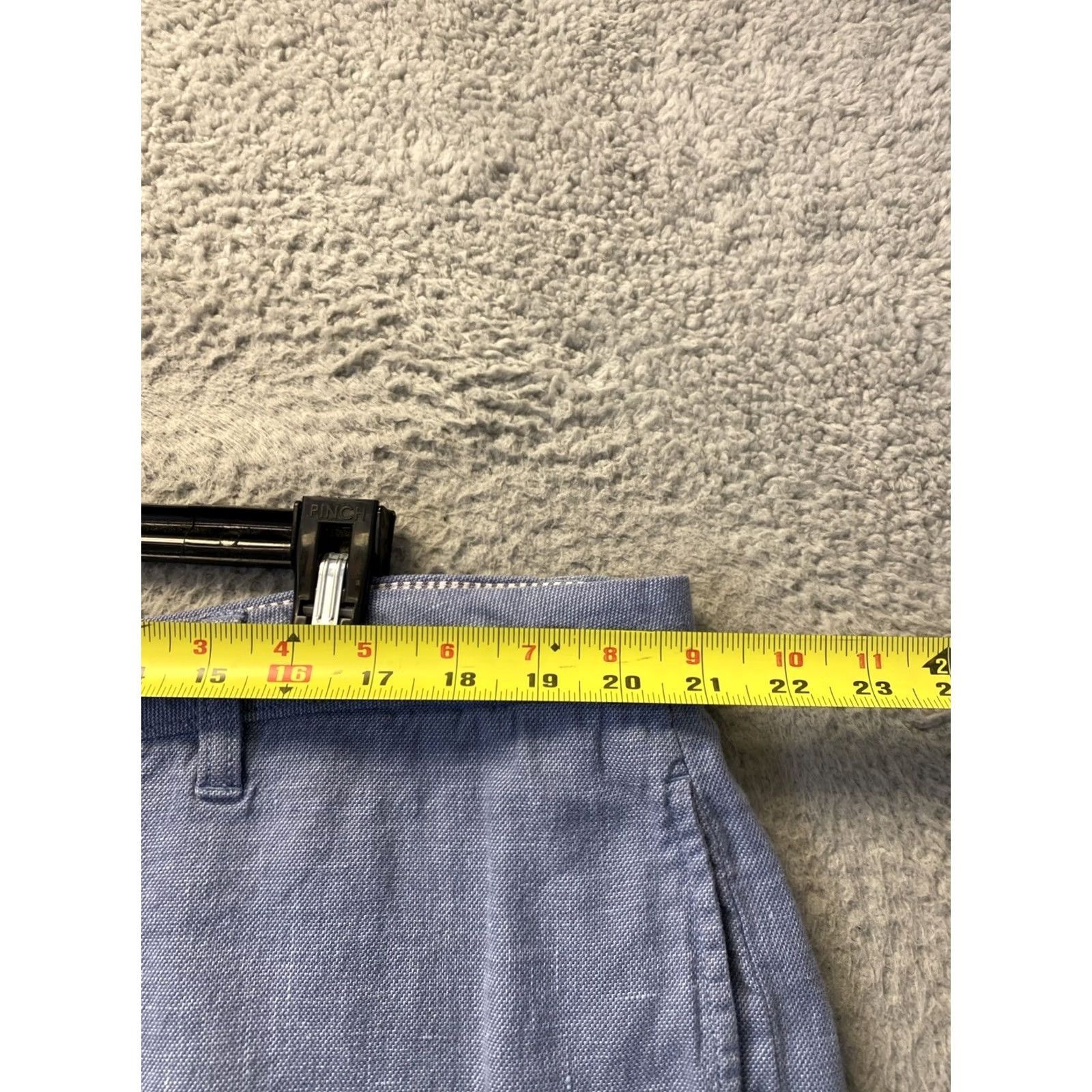 UNTUCKit UNTUCKit Shorts Mens 40 Blue Linen Cotton Chino 9 Inch Casual Summer Mens Size US 40 / EU 56 - 3 Thumbnail