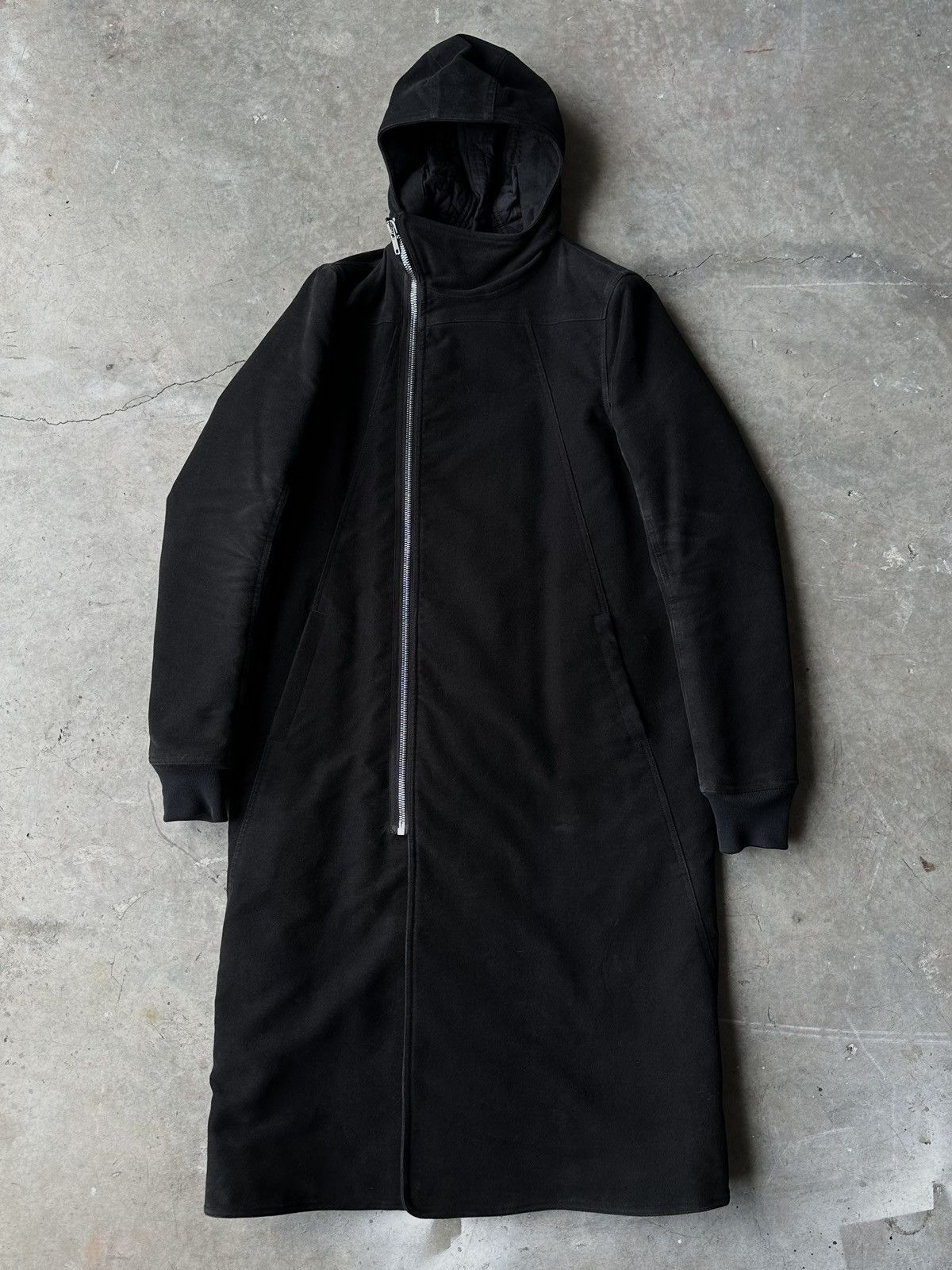 image of Rick Owens Drkshdw Rick Owens Hooded Parka in Black, Men's (Size Small)