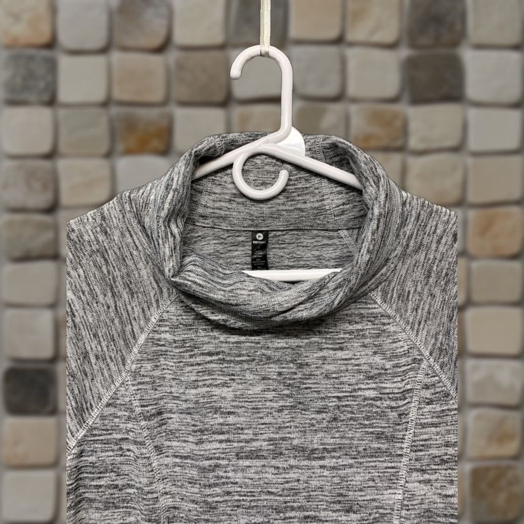 Vintage 90 Degrees Women’s Sz L Pullover Sweatshirt Heather Gray Thumb Holes 2 Pockets Reflex Shirt Mens? Size L / US 10 / IT 46 - 1 Thumbnail