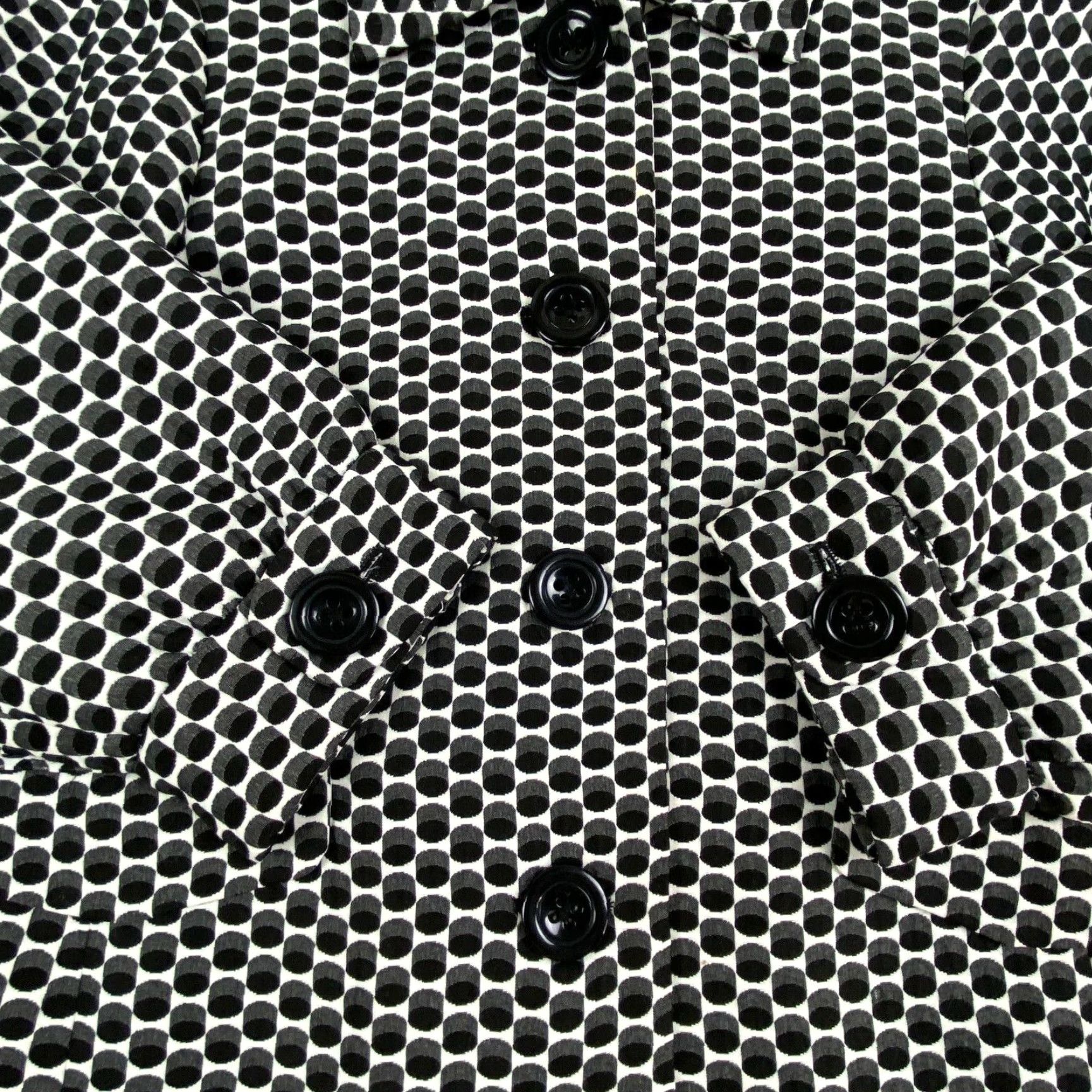 Vintage Rafael Womens Black and White Blazer Size 12 Career Professional Church Jacket Size XL / US 12-14 / IT 48-50 - 6 Thumbnail