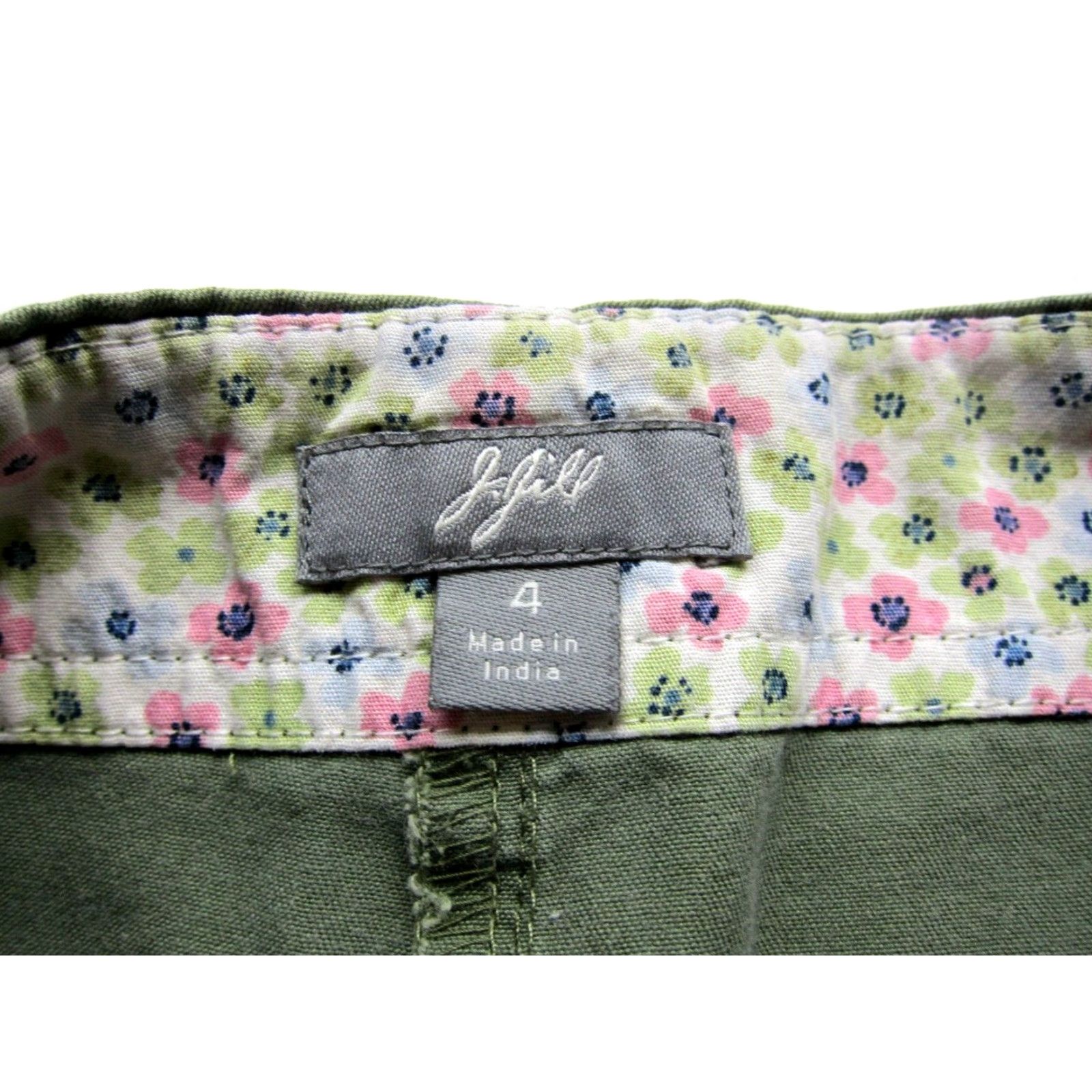 J. Jill J.Jill Shorts Women 4 Army Green 100% Cotton Pocket Chino Size 27" / US 4 / IT 40 - 4 Thumbnail