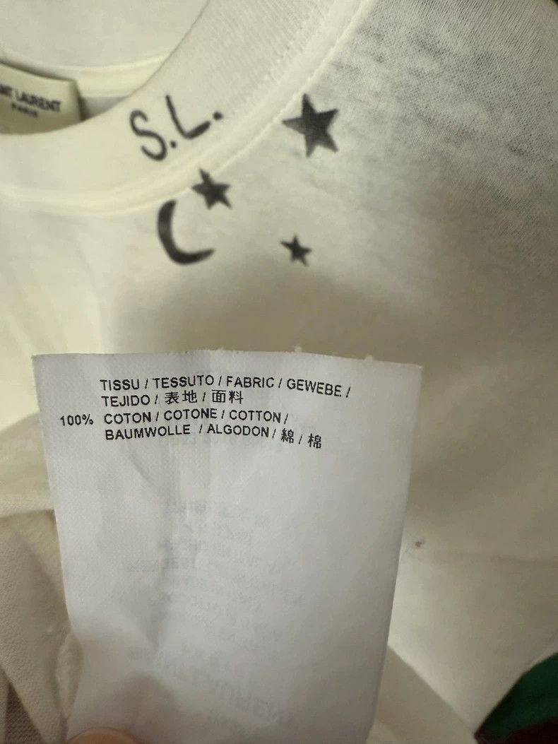 Saint Laurent Paris Saint Laurent Paris Star and Moon T-shirt 2505-Nextarrow Size US M / EU 48-50 / 2 - 6 Thumbnail