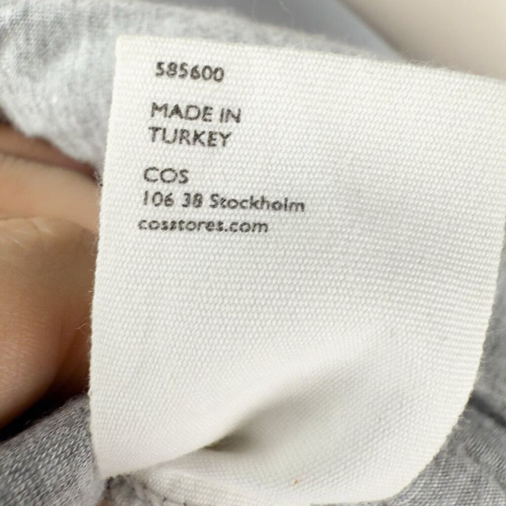 Cos COS Dolly Semi-quilted A Line Comfy Balloon Gray Dress XS Size XS / US 0-2 / IT 36-38 - 8 Thumbnail