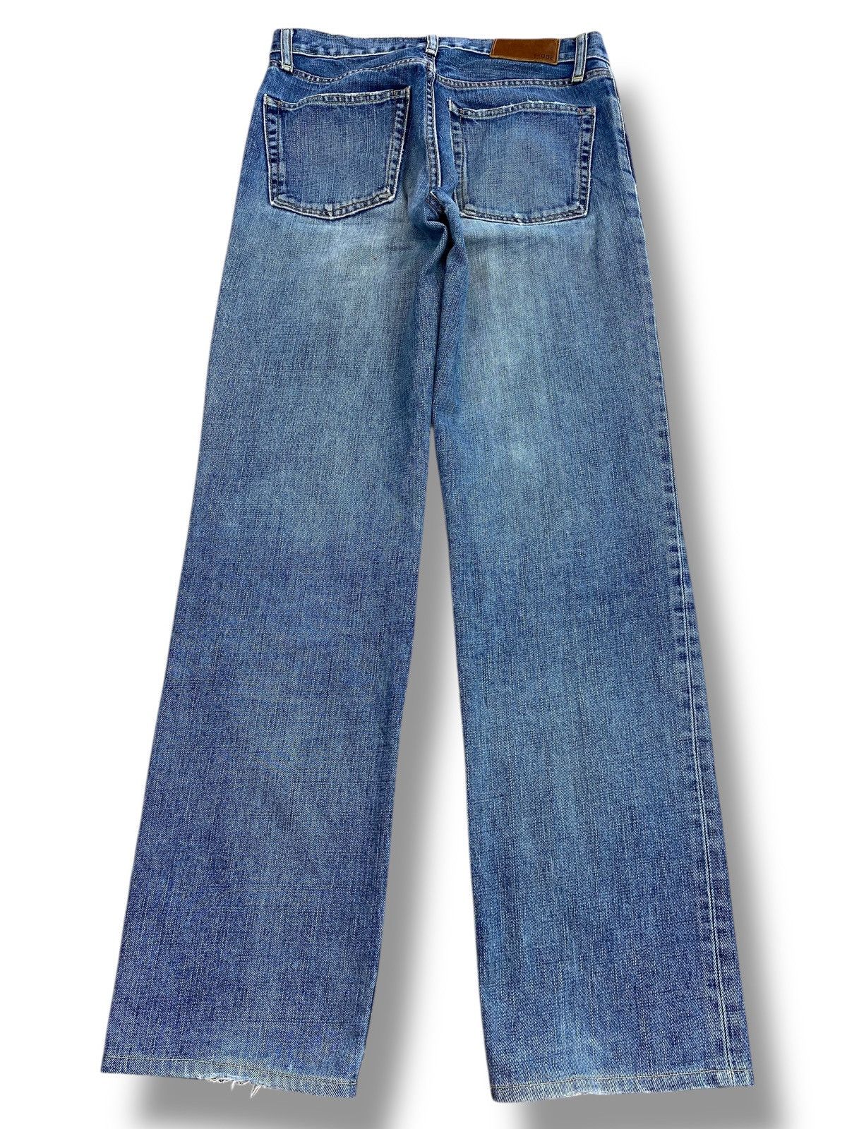 Uniqlo Uniqlo Blue Wash Ripped Style Loose Jeans Size US 29 - 3 Thumbnail