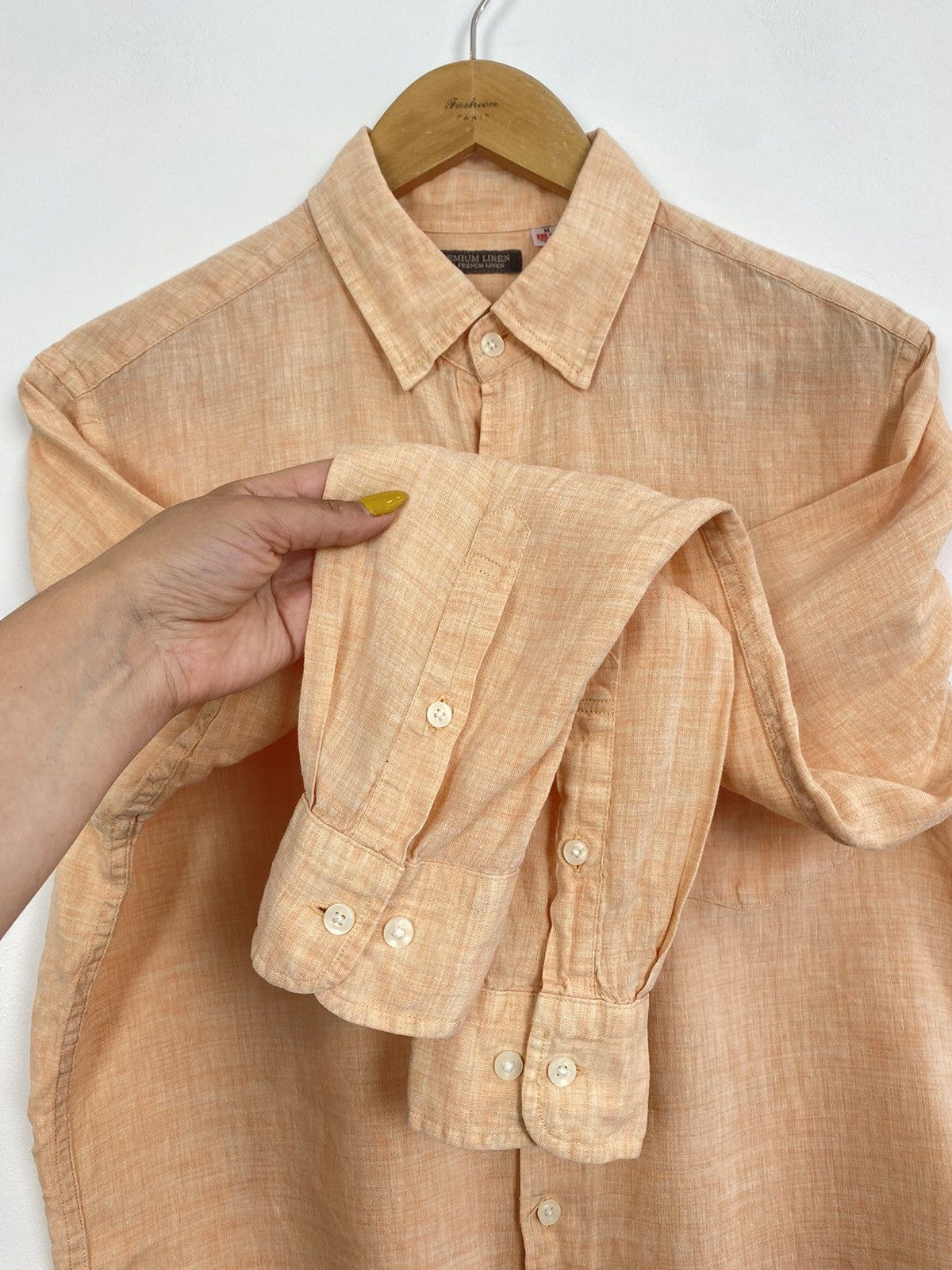 Uniqlo Uniqlo 100% Linen Buttons Up Long Sleeve Shirt Medium Size US M / EU 48-50 / 2 - 3 Thumbnail