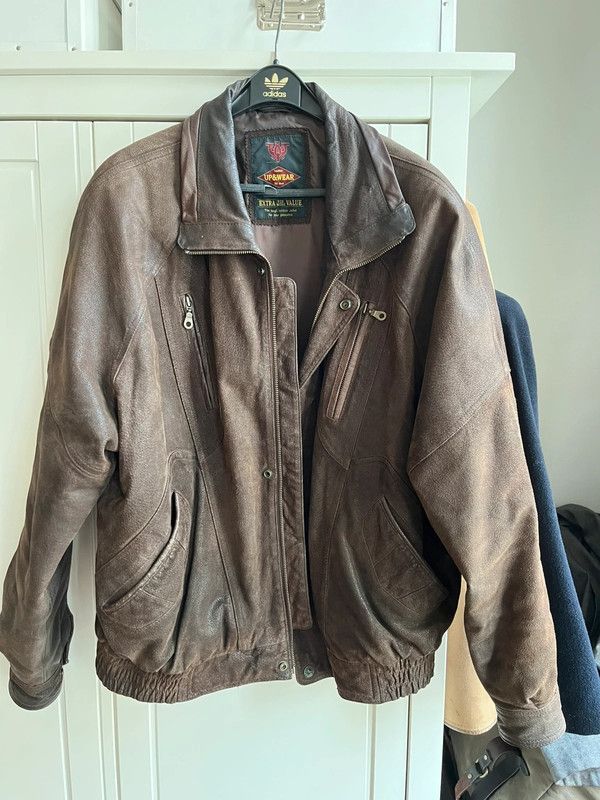 Vintage Vintage Lederjacke braun, L / XL Size US L / EU 52-54 / 3 - 1 Thumbnail