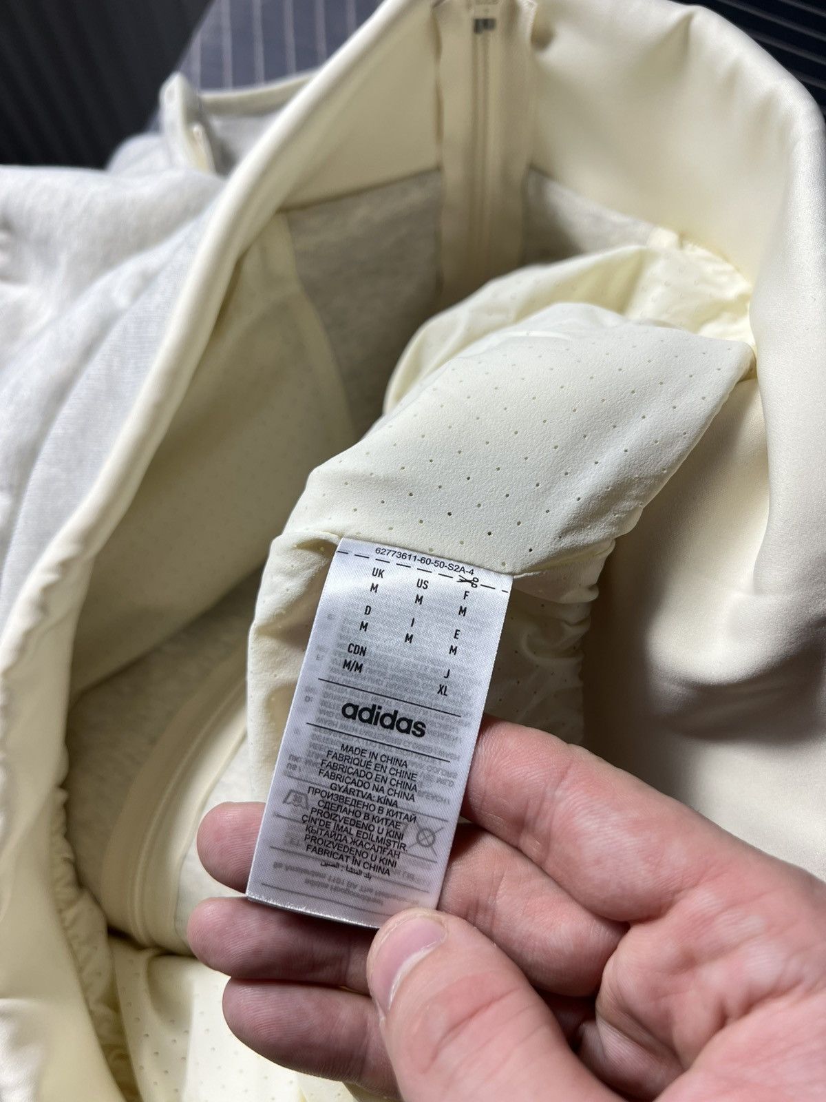 Adidas × Fear of God Adidas x Fear of God Athletics Track Jacket Oatmeal Full Zip Size US M / EU 48-50 / 2 - 17 Thumbnail