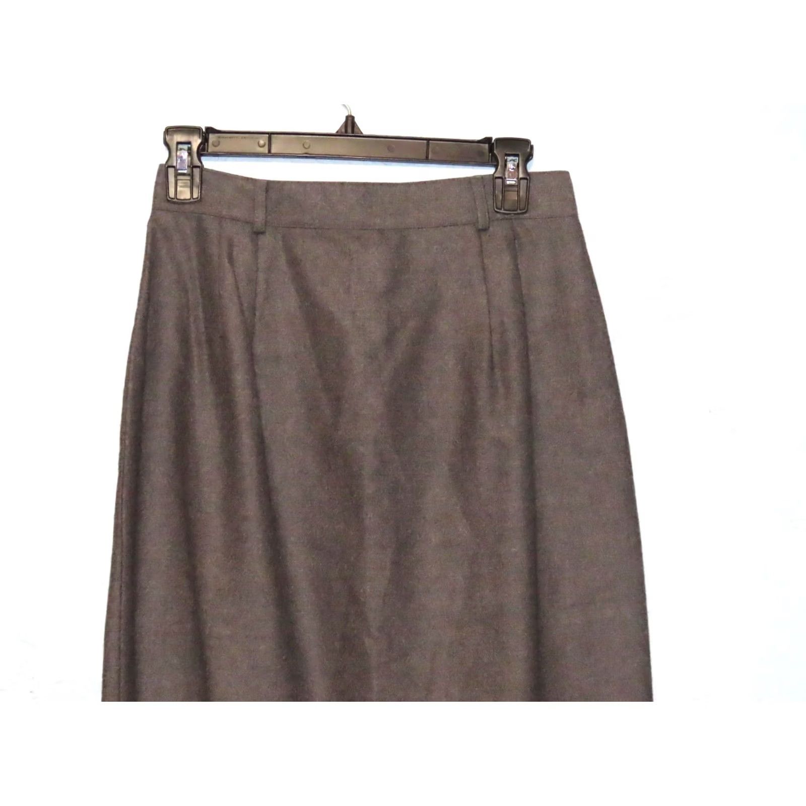 Vintage Hunt Club Skirt 100% Wool Size 8 Pleated Gray Women Long Zipper Dry Clean Only Regular Knit Size 30" / US 8 / IT 44 - 3 Thumbnail