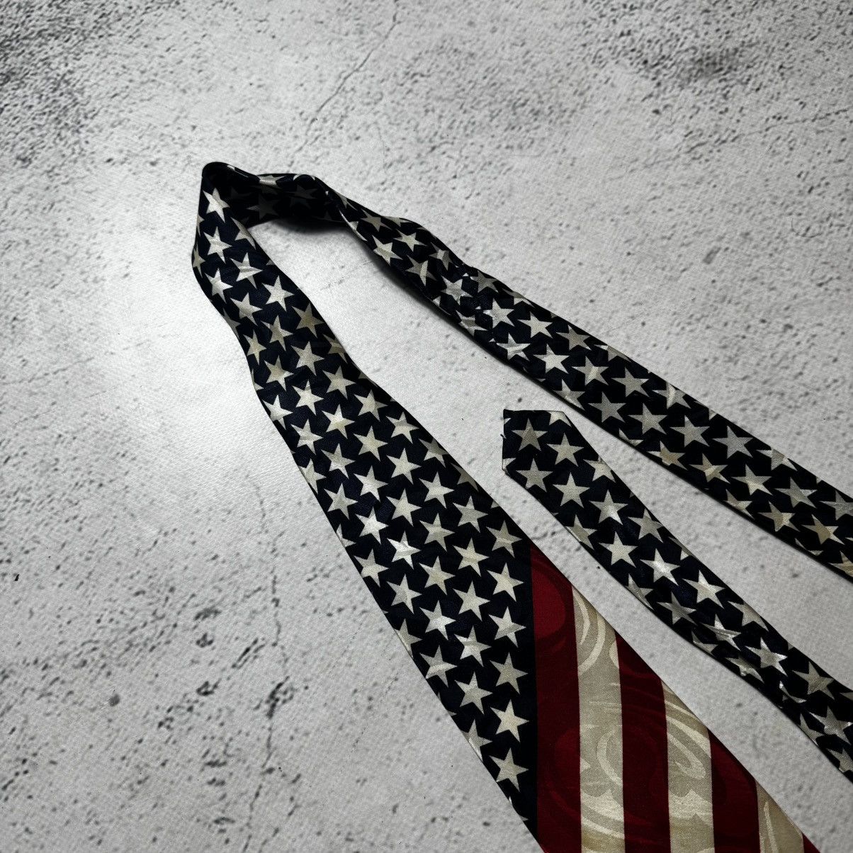 Japanese Brand vintage y2k american flag tie usa archive rick owens style Size ONE SIZE - 2 Thumbnail