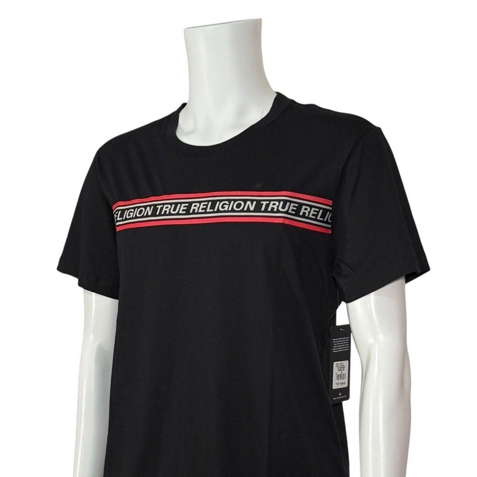 True Religion True Religion Black Contrast Logo Short Sleeve Tee Shirt M Size US M / EU 48-50 / 2 - 3 Thumbnail