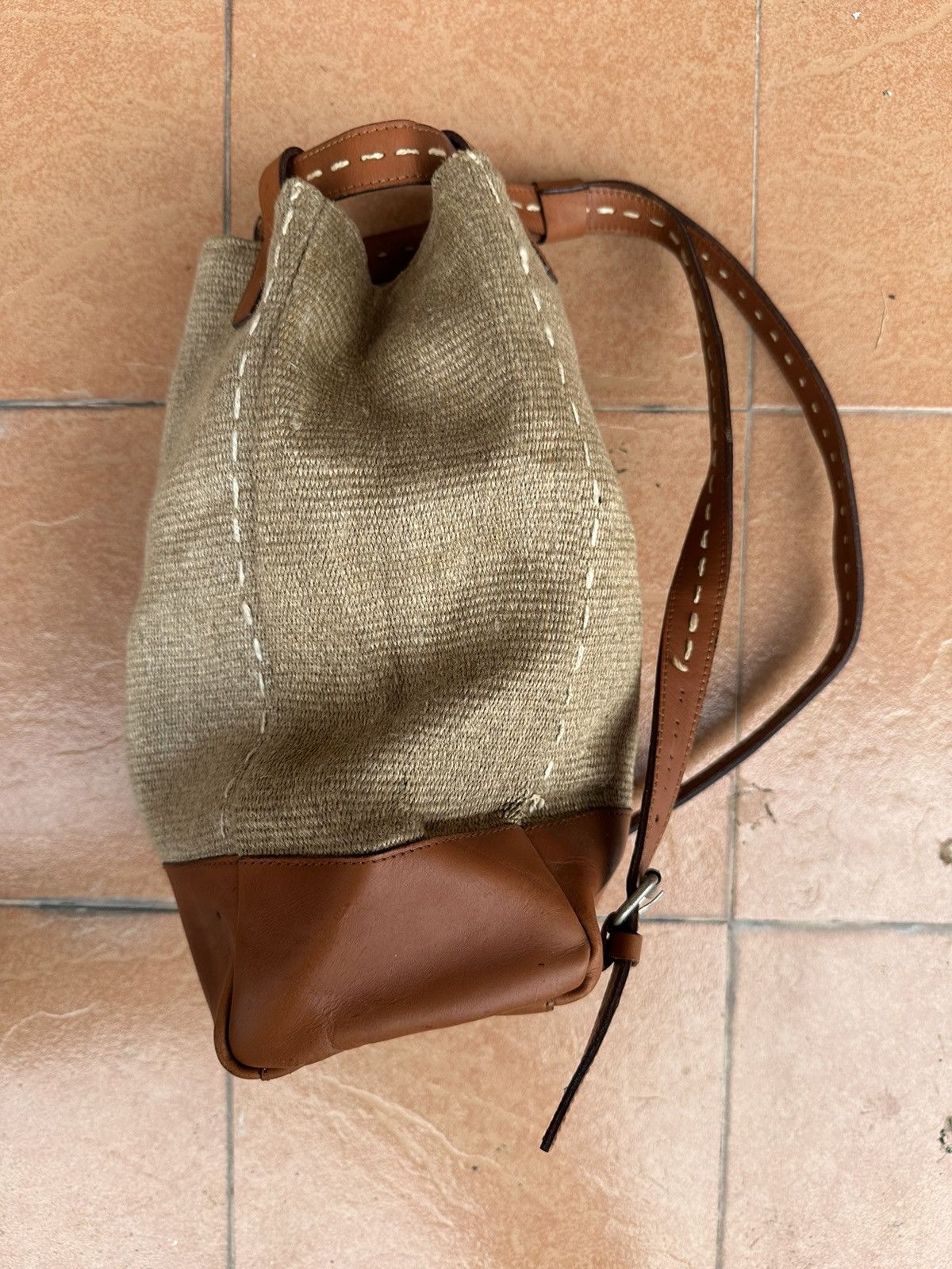 Japanese Brand Y'SACCS by Yohji Yamamoto Leather, Sling Bag Size ONE SIZE - 3 Thumbnail