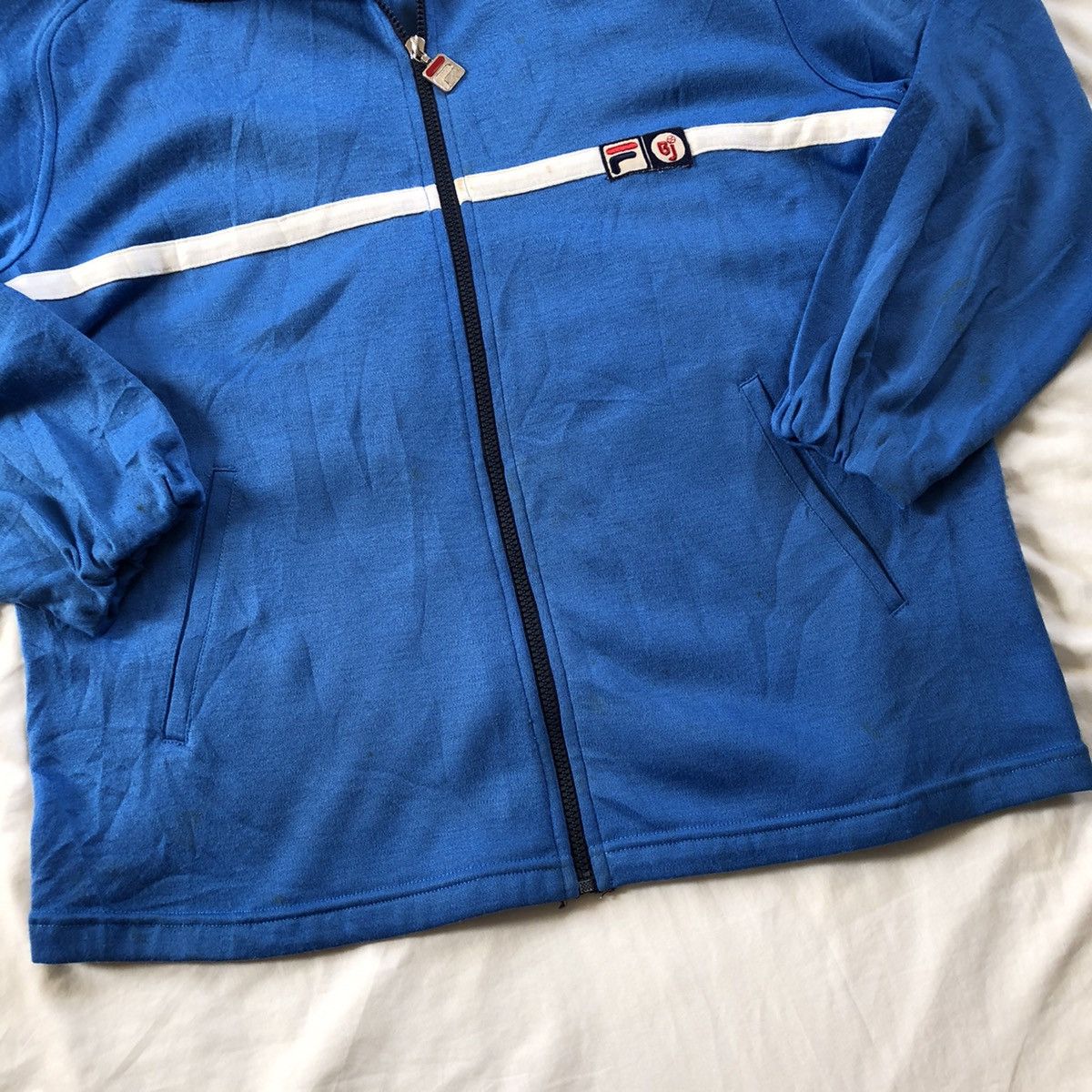 Fila × Vintage 1980 FILA BJ Borg French Blue Settanta mk2 Tracktop Jacket Size US M / EU 48-50 / 2 - 5 Thumbnail