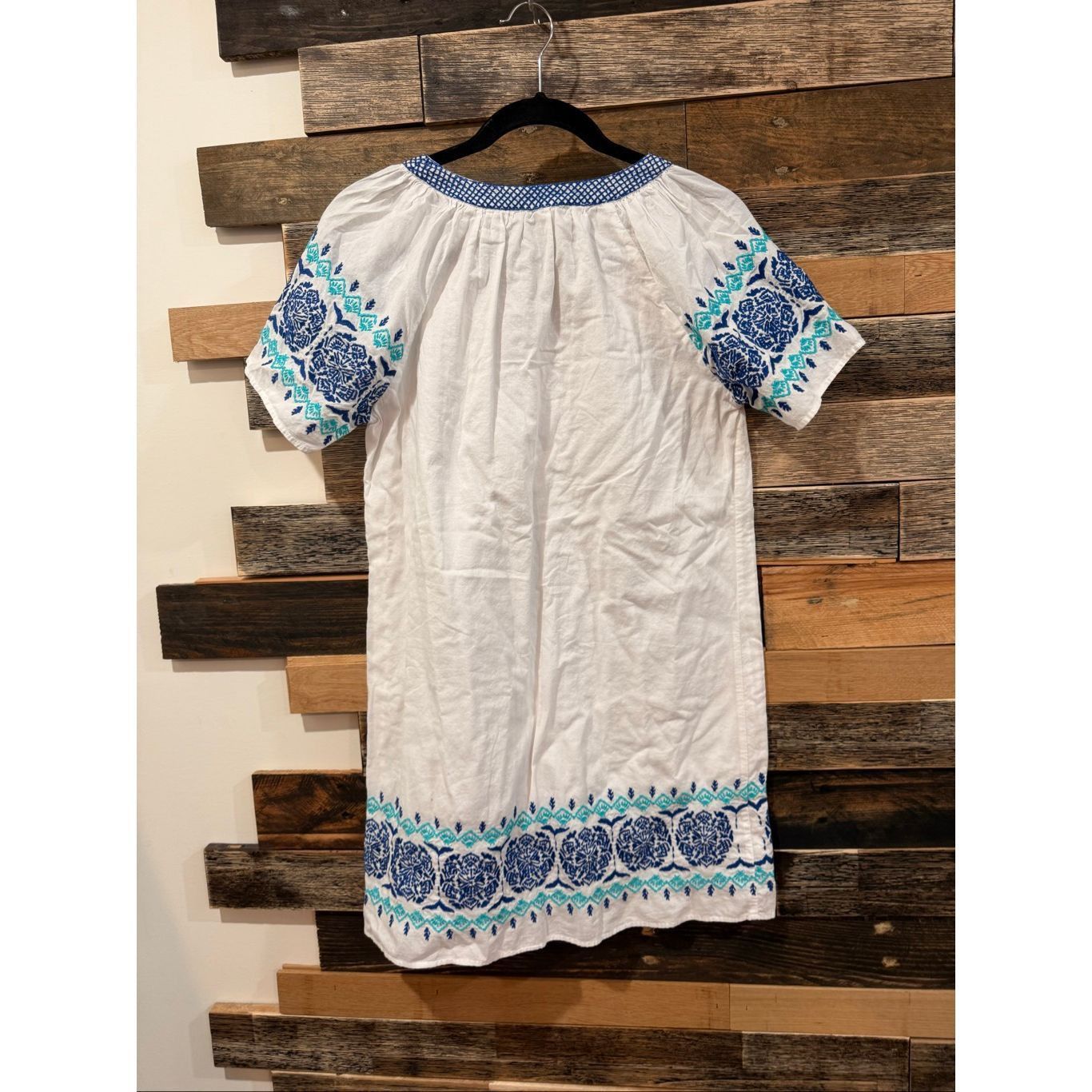 Vineyard Vines cotton medallion embroidered popover dress si -  wpequipmentugltd.com