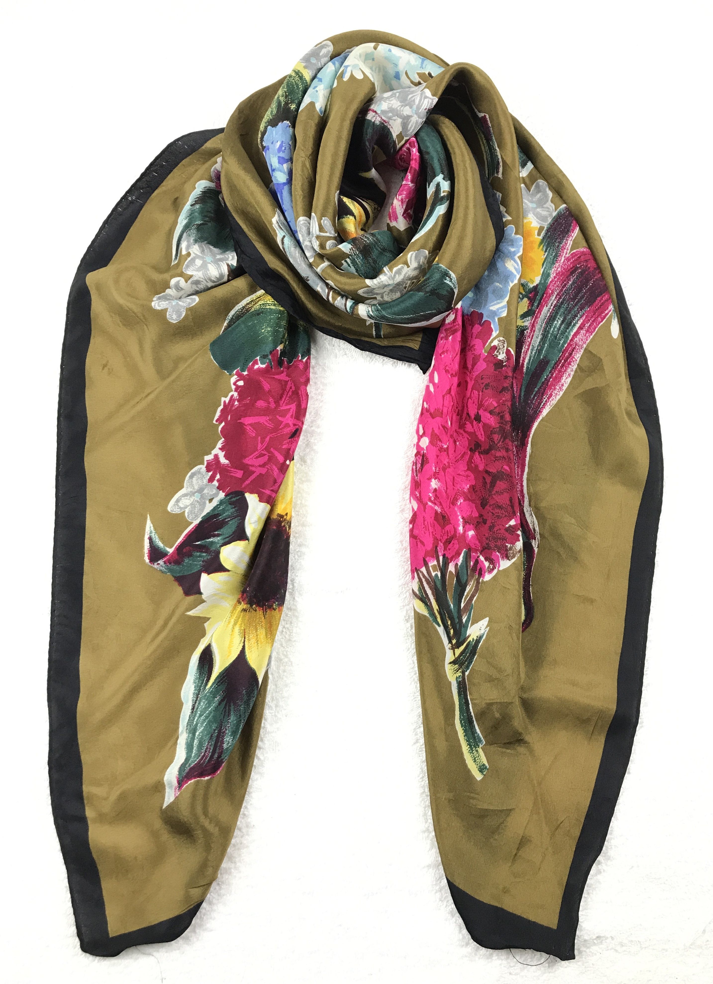 Vintage Kenzo Floral Silk Scarf
