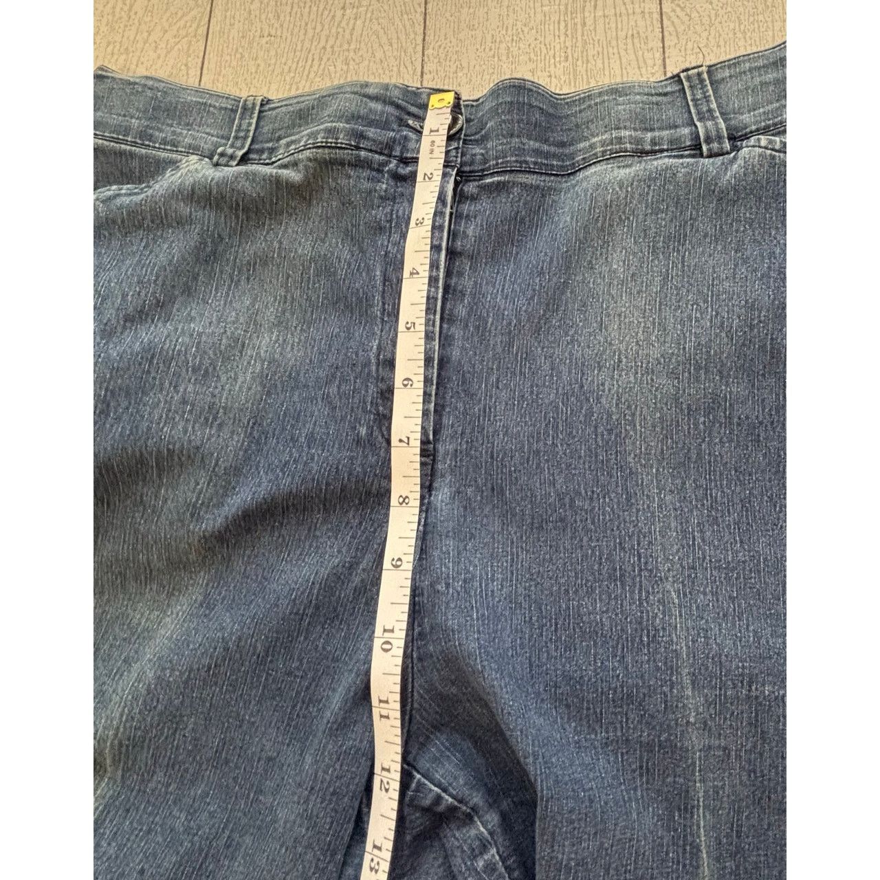 Other Kim Rogers Blue Denim Capri Pants Size 14 Size 36" / US 14 / IT 50 - 6 Thumbnail