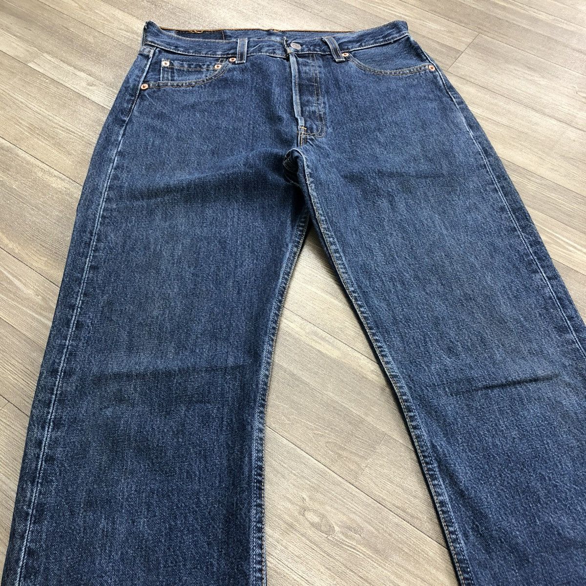 Levi's × Levi's Vintage Clothing 🇺🇸90’s Vintage Levis 501 #553 30x32 Straight Leg Blue Jeans Size US 42 / EU 58 - 3 Thumbnail