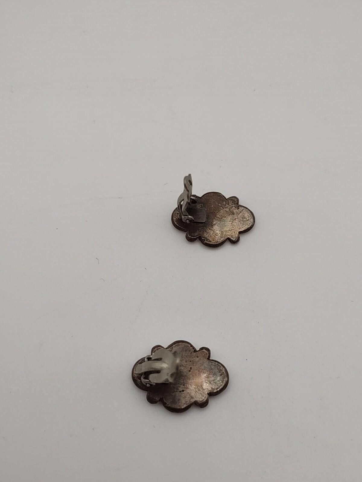 The Unbranded Brand 925 Sterling Turquoise Color Cluster Clip Earrings Size ONE SIZE - 5 Thumbnail