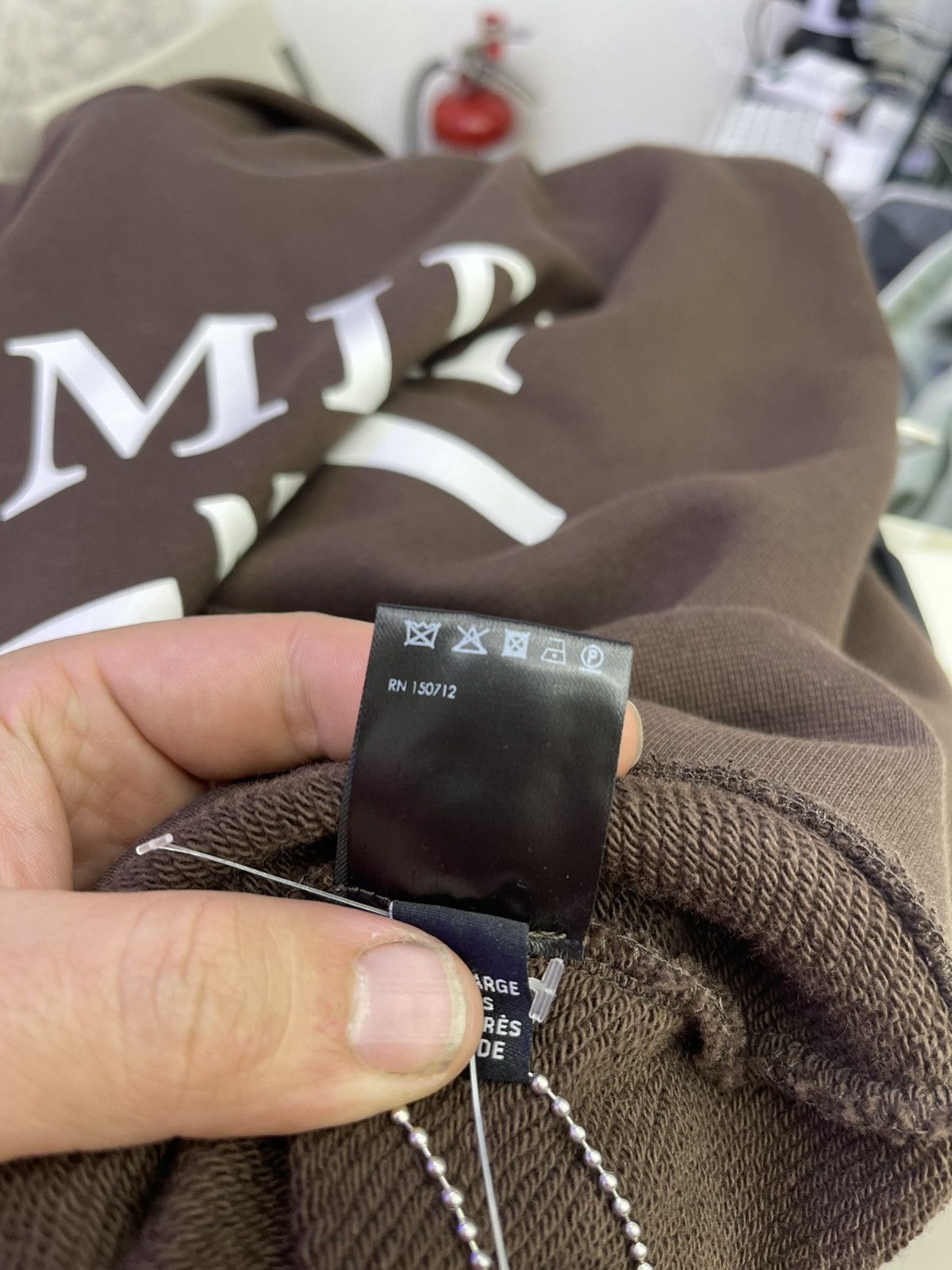 Amiri Amiri “MA bar” hoodie (brown) Size US XXL / EU 58 / 5 - 5 Thumbnail