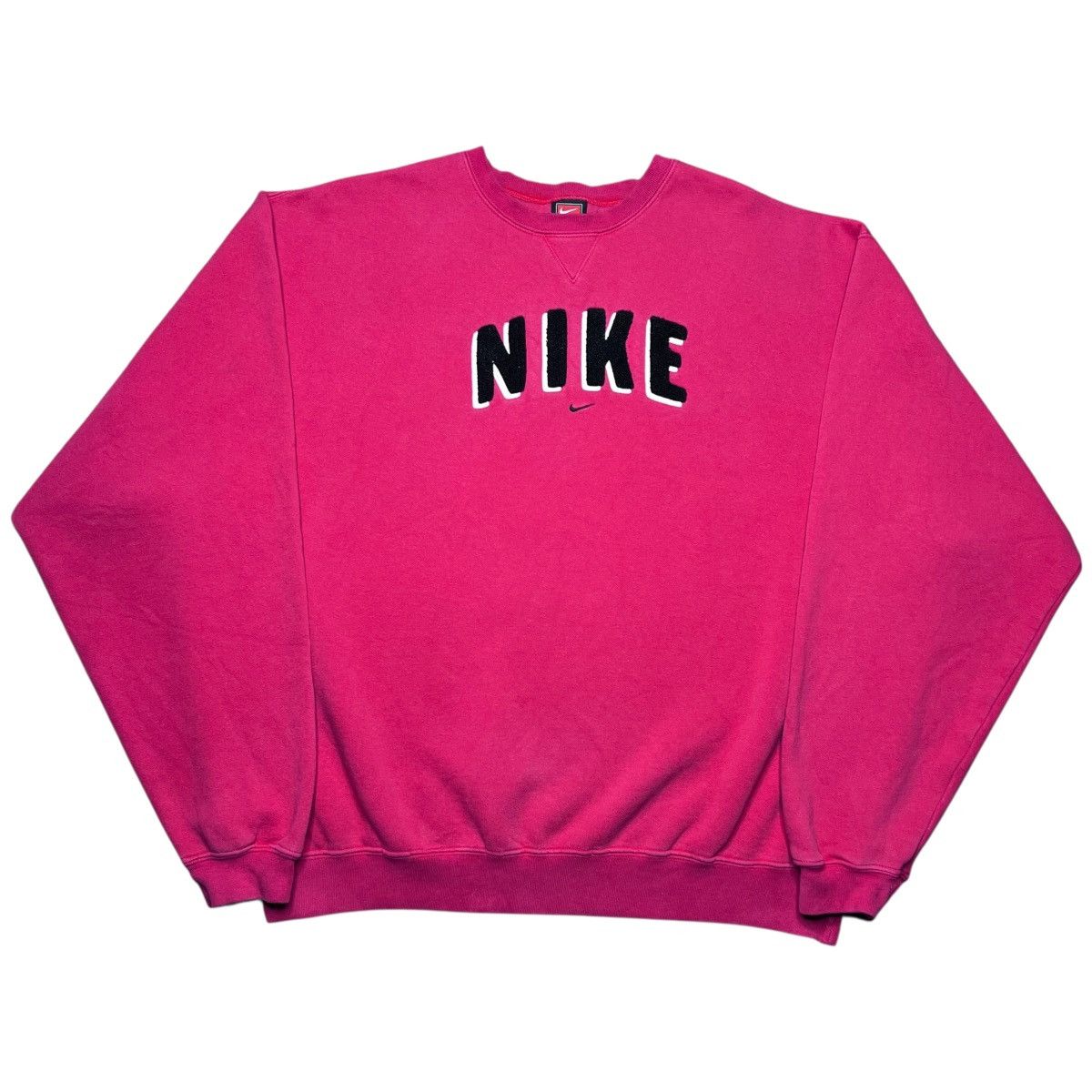 Nike 1990s Nike Swoosh 3D Spell Out Embroidered Red Sweatshirt Size US XL / EU 56 / 4 - 1 Thumbnail