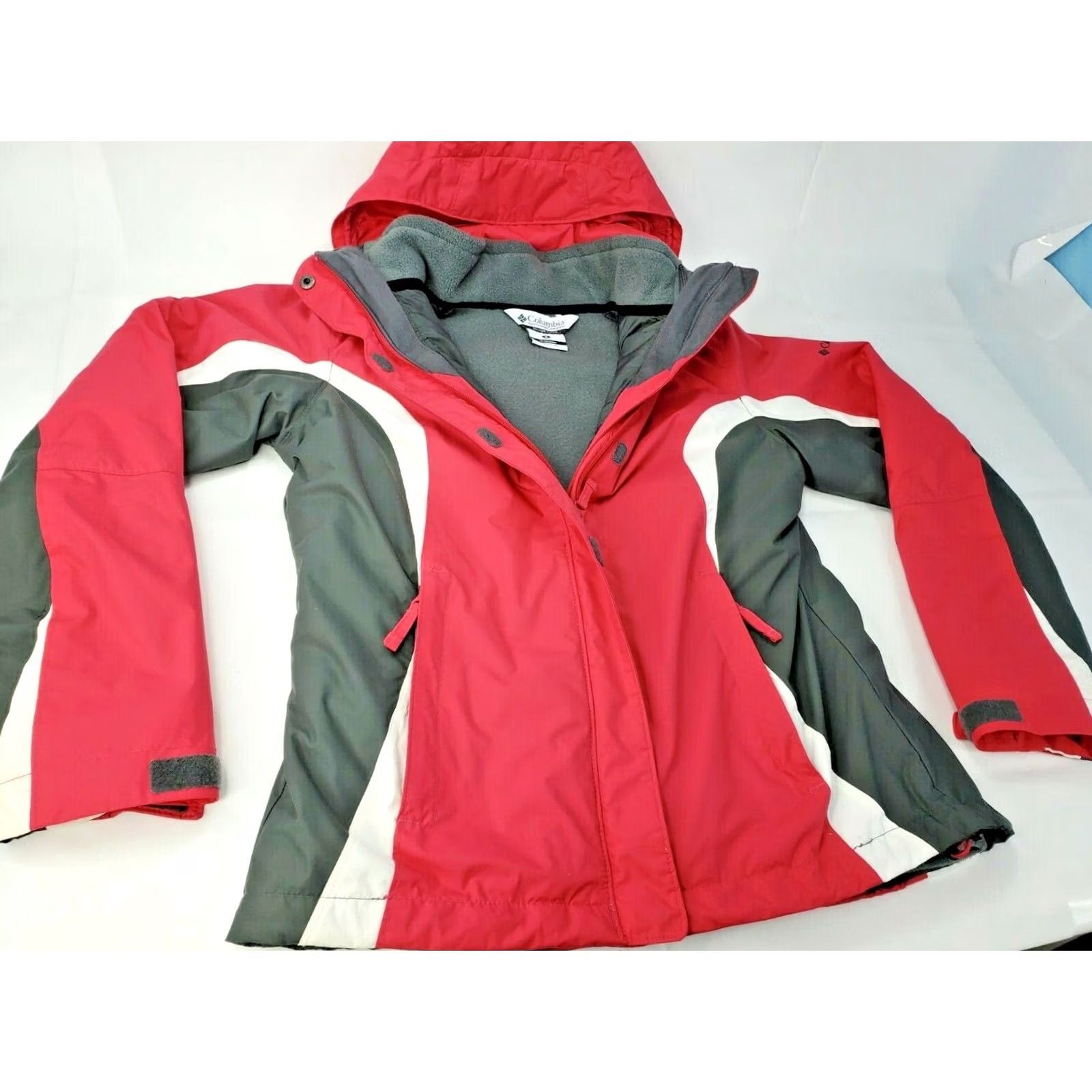 Pinko Columbia Interchange Jacket - Weatherproof Outer Shell & Fleece Liner, Women’s Small, Pink, 3-in-1, Polyester Size S / US 4 / IT 40 - 2 Thumbnail