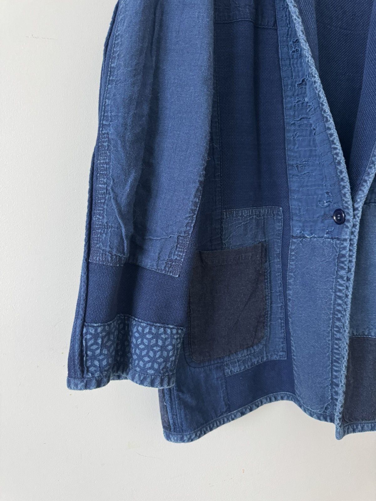 Blue Blue Japan Honai Sashiko Nenrin Reversible Jacket Size US L / EU 52-54 / 3 - 3 Thumbnail