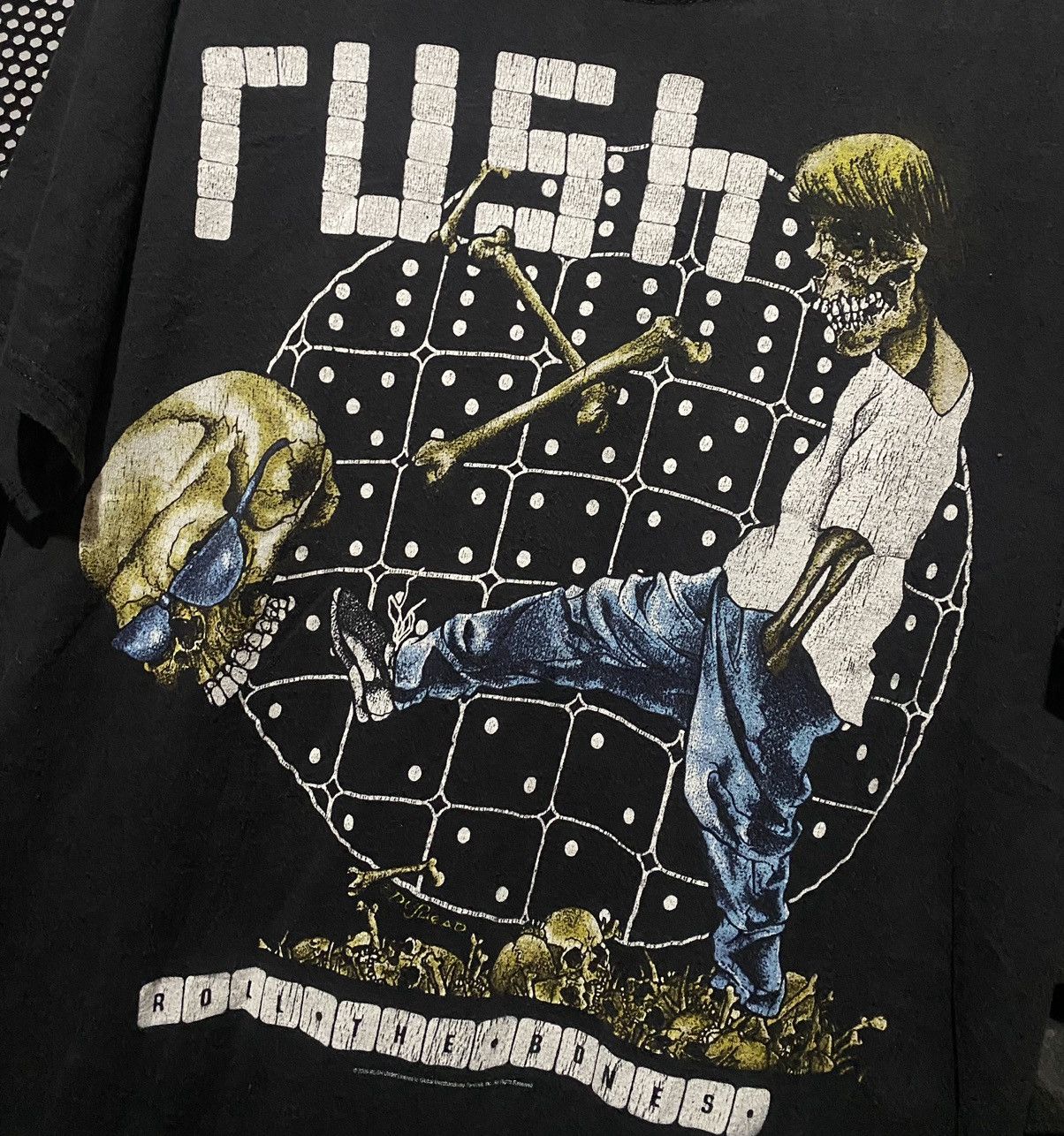 Band Tees × Hanes × Vintage Band Rush Roll The Bones tour tee 2009 pushead domino boy Size US M / EU 48-50 / 2 - 3 Thumbnail