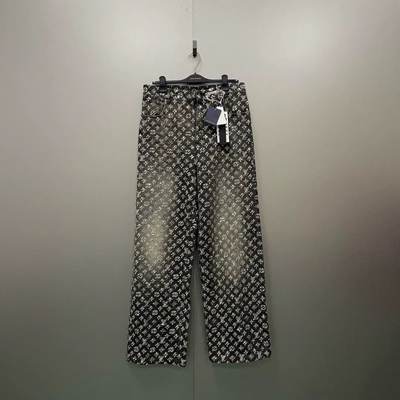 Louis Vuitton Louis Vuitton Full print presbyopic crystal trousers 2501-N Size US 30 / EU 46 - 1 Thumbnail