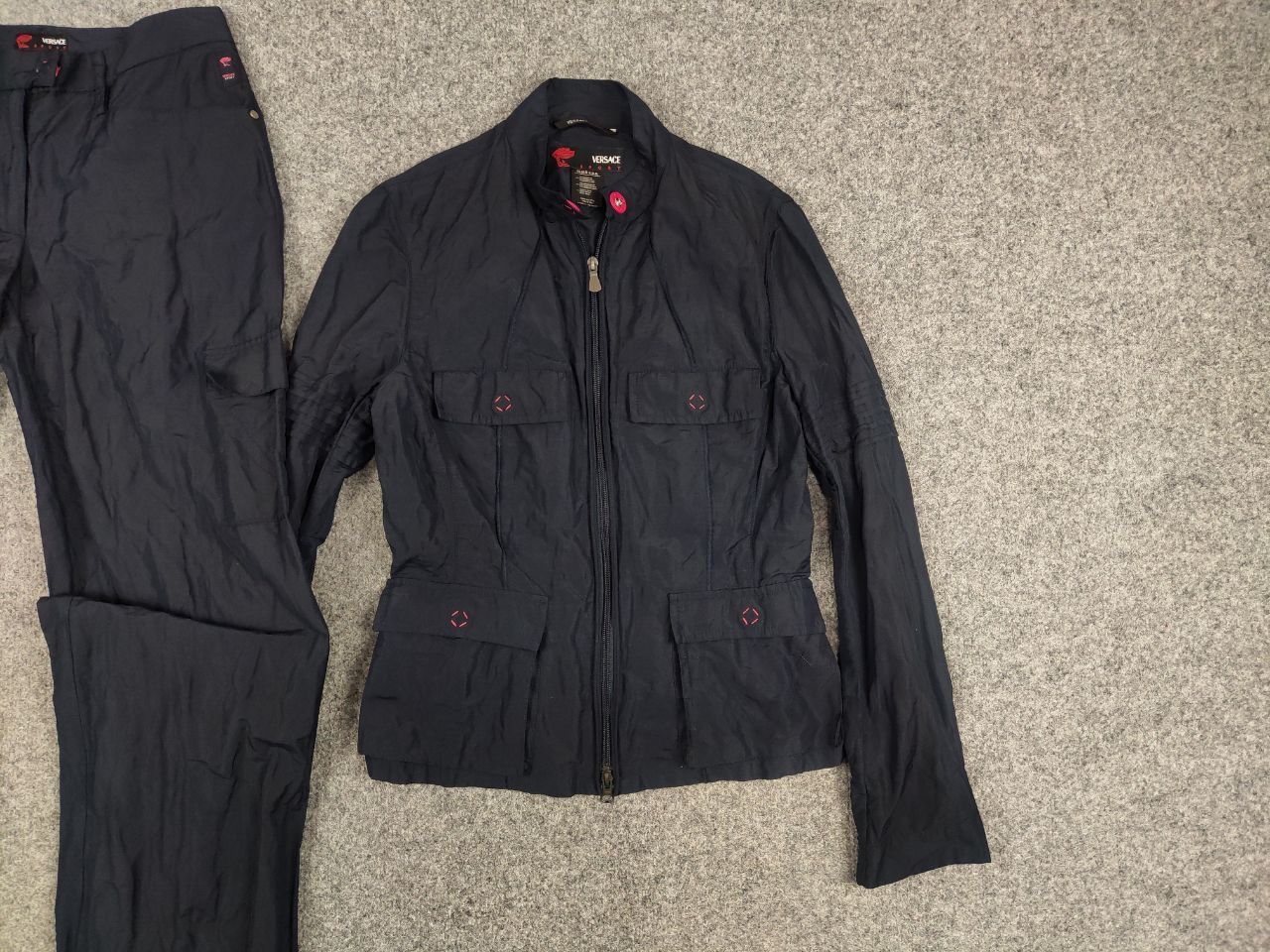 Versace Vintage 90's Versace Sport Jacket x Cargo Pants Nylon Blend Size S / US 4 / IT 40 - 7 Thumbnail