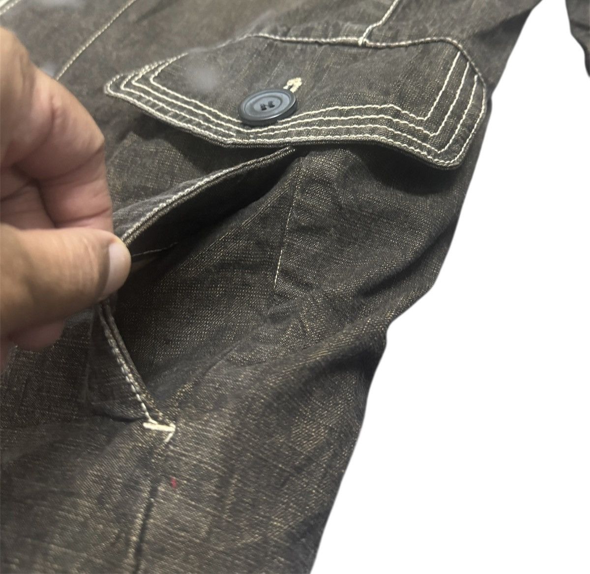 Japanese Brand Japanese Brand Allix Design Fur Denim Jacket Size US M / EU 48-50 / 2 - 6 Thumbnail