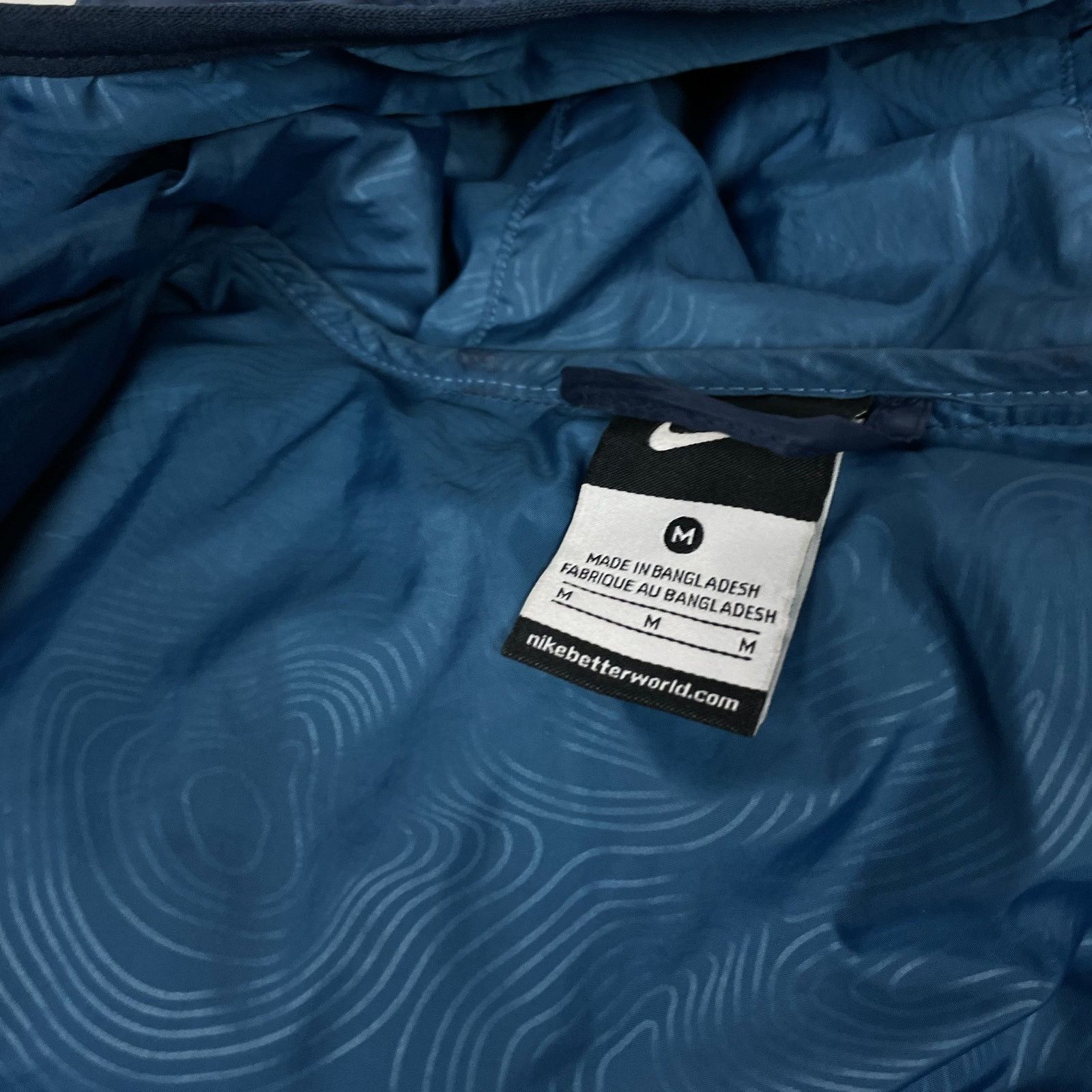 Nike × Vintage Nike Swoosh 550 Mens Navy Polyester Full Zip Puffer Jacket M Size US M / EU 48-50 / 2 - 14 Thumbnail