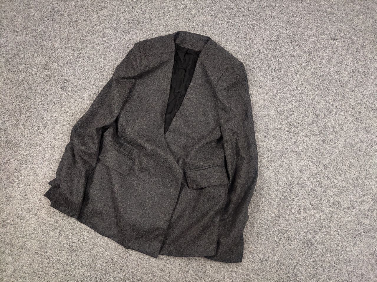 Japanese Brand Mark Kenly Domino Tan studio Design Dark Gray Women Blazer Size XS / US 0-2 / IT 36-38 - 3 Thumbnail