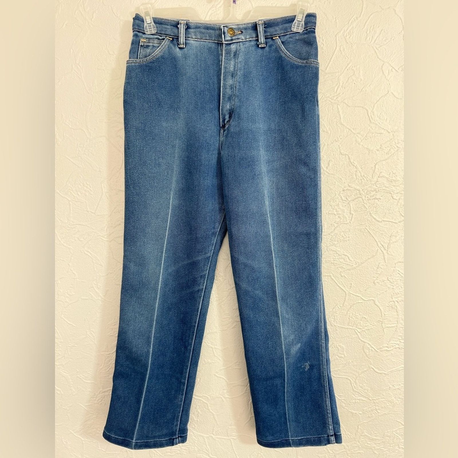 Wrangler VINTAGE Wrangler Jeans 14 Misses Straight Made in USA 30x27 Size 30" / US 8 / IT 44 - 1 Thumbnail