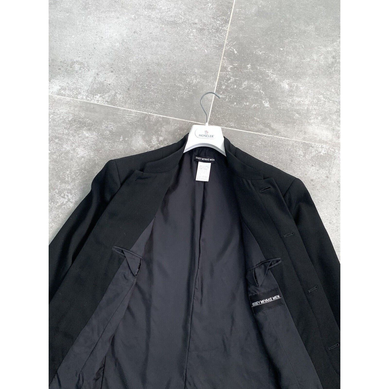 Issey Miyake × Japanese Brand × Vintage Men's ISSEY MIYAKE Wool Jacket 90s Coat Blazer SZ S EU 46-48 Size 48R - 17 Thumbnail