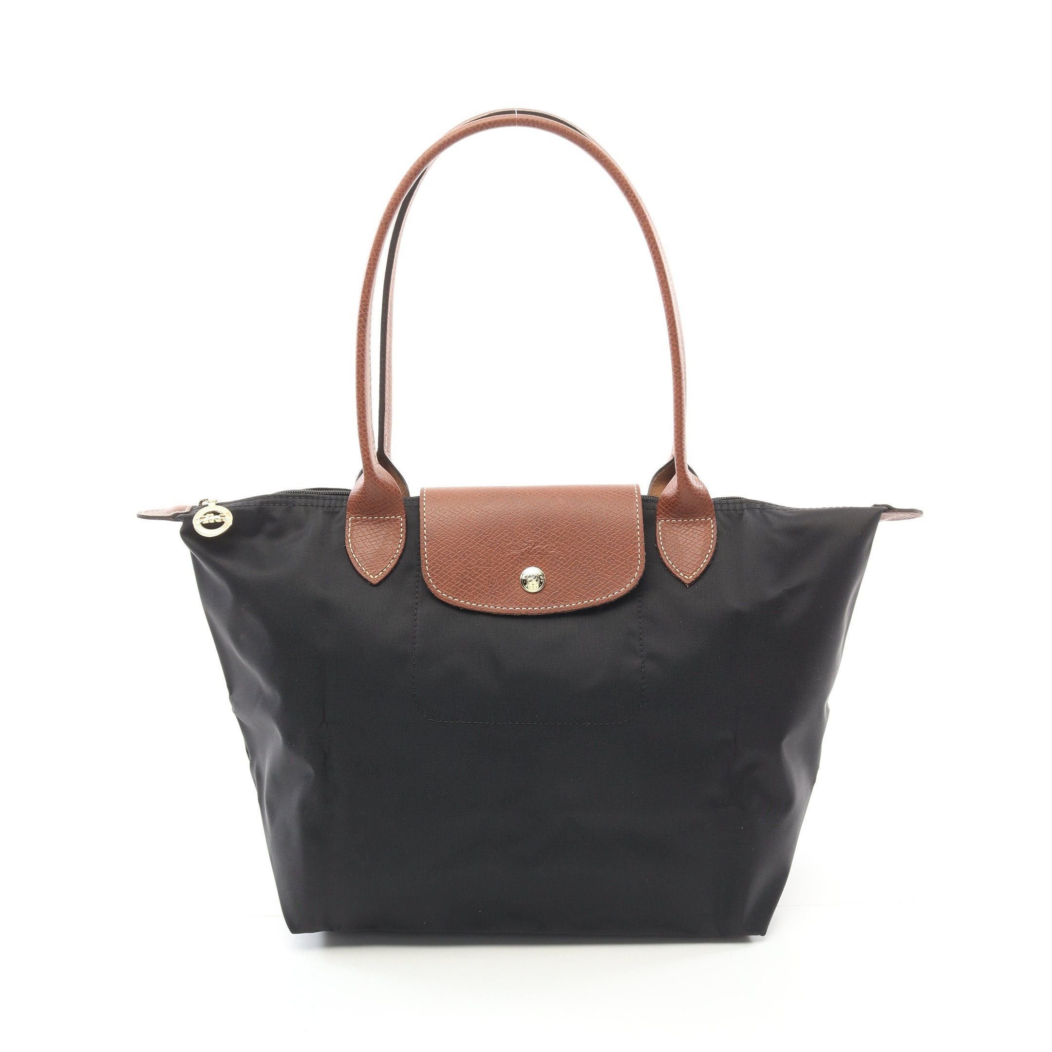 Longchamp Longchamp Le Pliage Original M Preage Shoulder Bag Tote Nylon Leather Black Size ONE SIZE - 1 Thumbnail