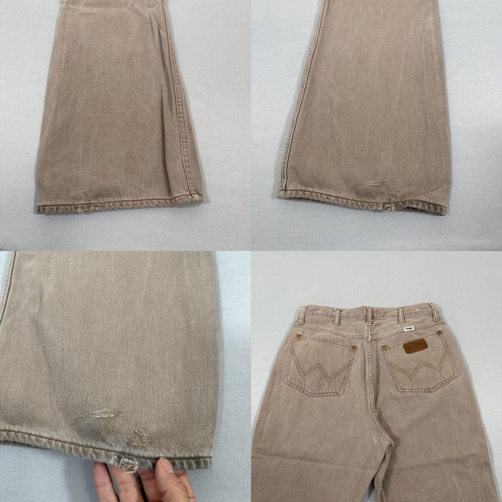 Wrangler Wrangler Jeans Womens 31x34 Beige High Rise Bootcut Denim Pants Size 24" / US 00 / IT 34 - 10 Thumbnail