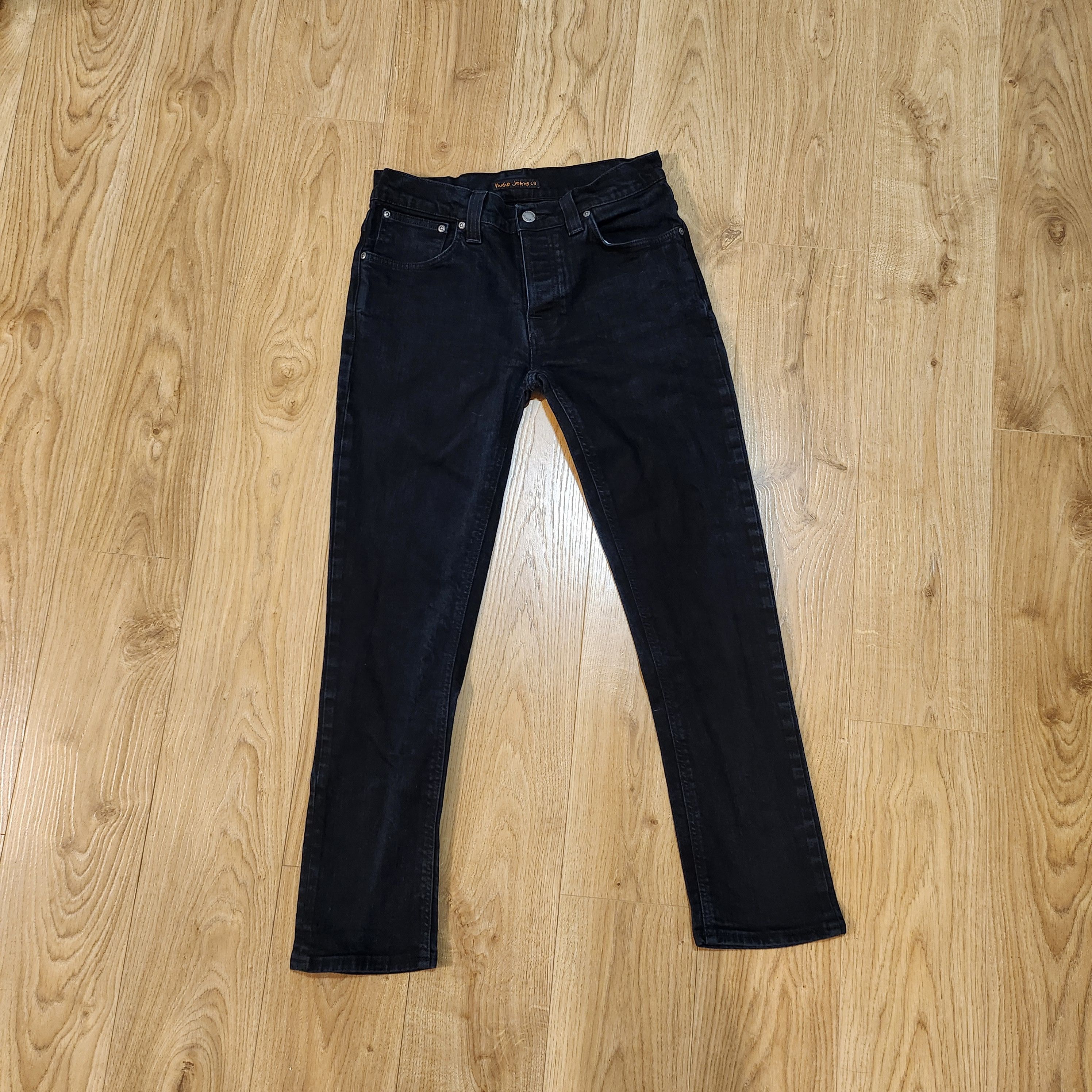 Nudie Jeans 32x32 - Nudie Jeans Black Denim Size US 32 / EU 48 - 1 Thumbnail