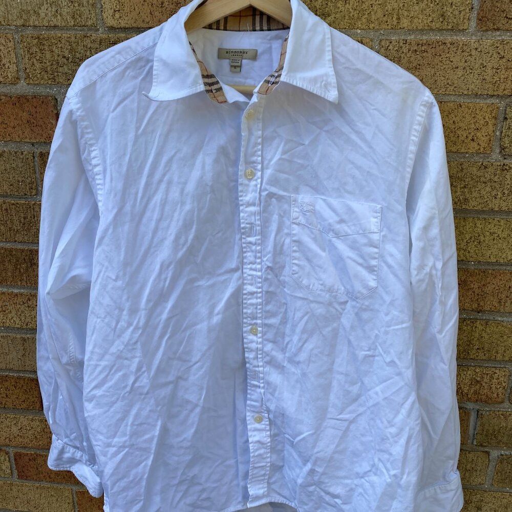 Burberry × Vintage Vintage Burberry Monogram Motif Novacheck Button Up Dress S Size US L / EU 52-54 / 3 - 3 Thumbnail