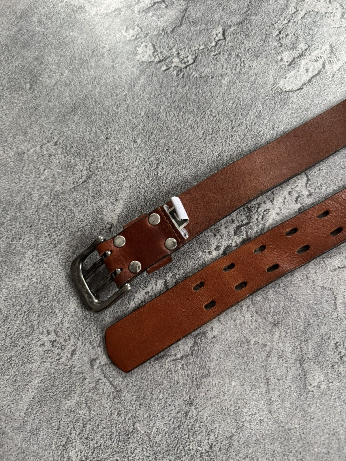G-Star G star raw brown leather casual belt biker punk y2k Size ONE SIZE - 7 Thumbnail