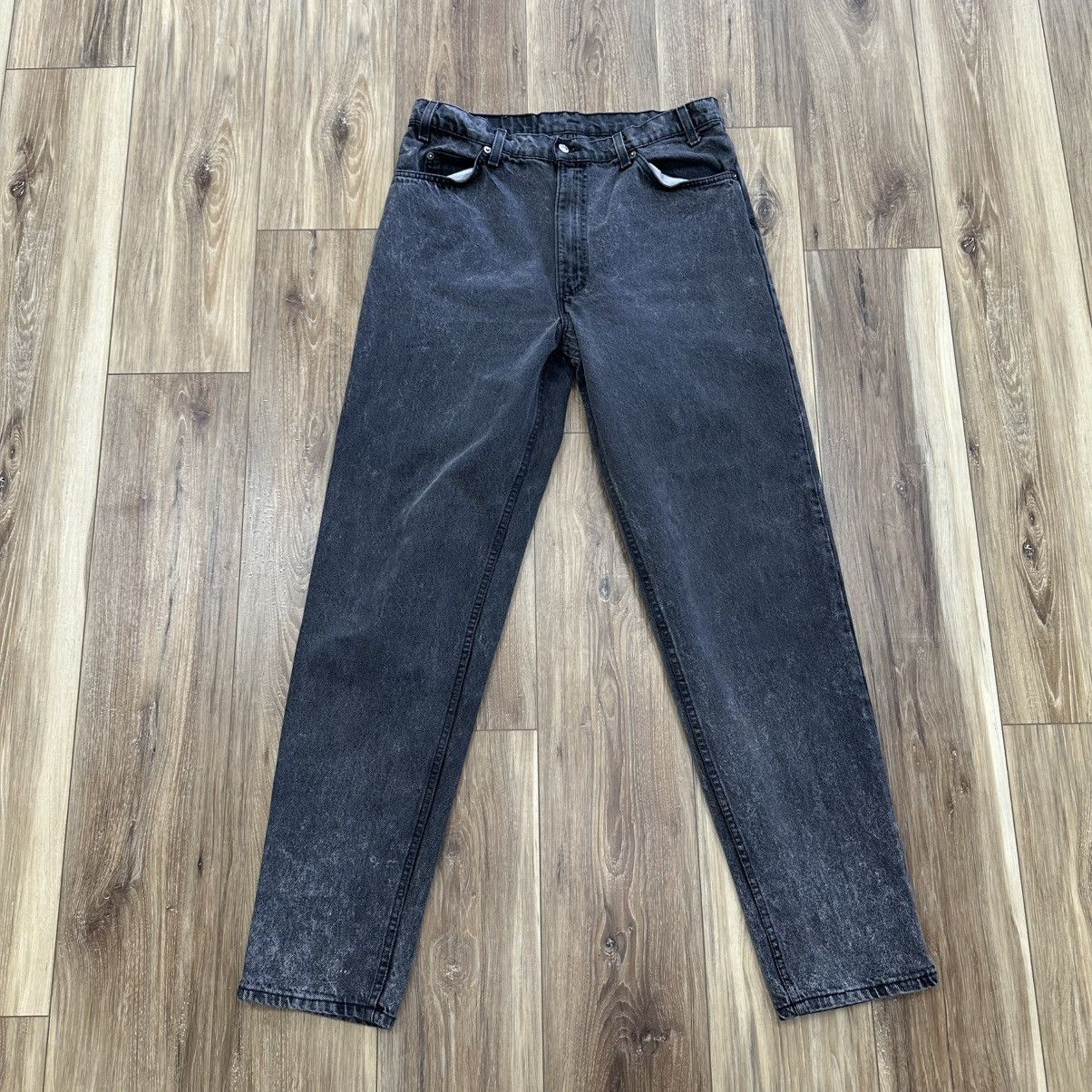 Levi's Vintage 80s 90s Levi’s 550 Made in USA Black Denim Jeans Size US 36 / EU 52 - 1 Thumbnail