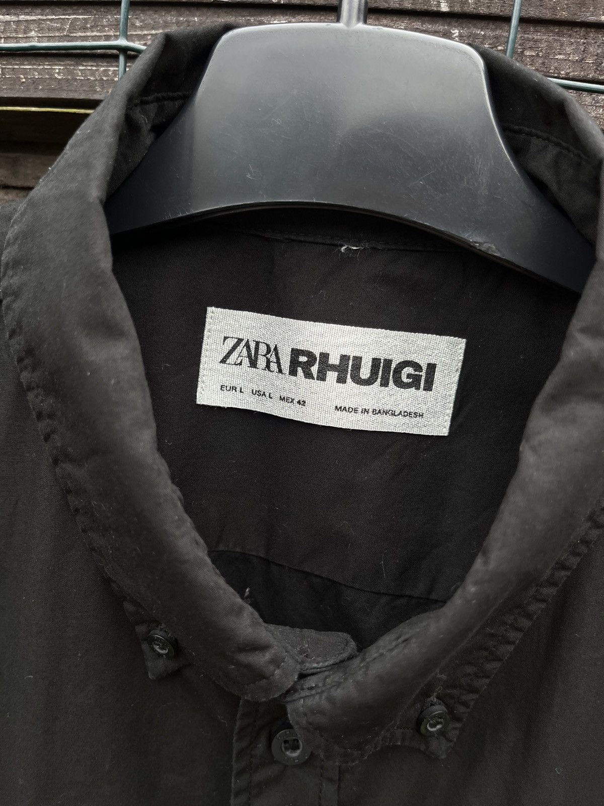 Rhude × Zara ⚫️ ZARA × RHUIGI TECHNICAL RHUDE SHIRT Size US L / EU 52-54 / 3 - 6 Thumbnail
