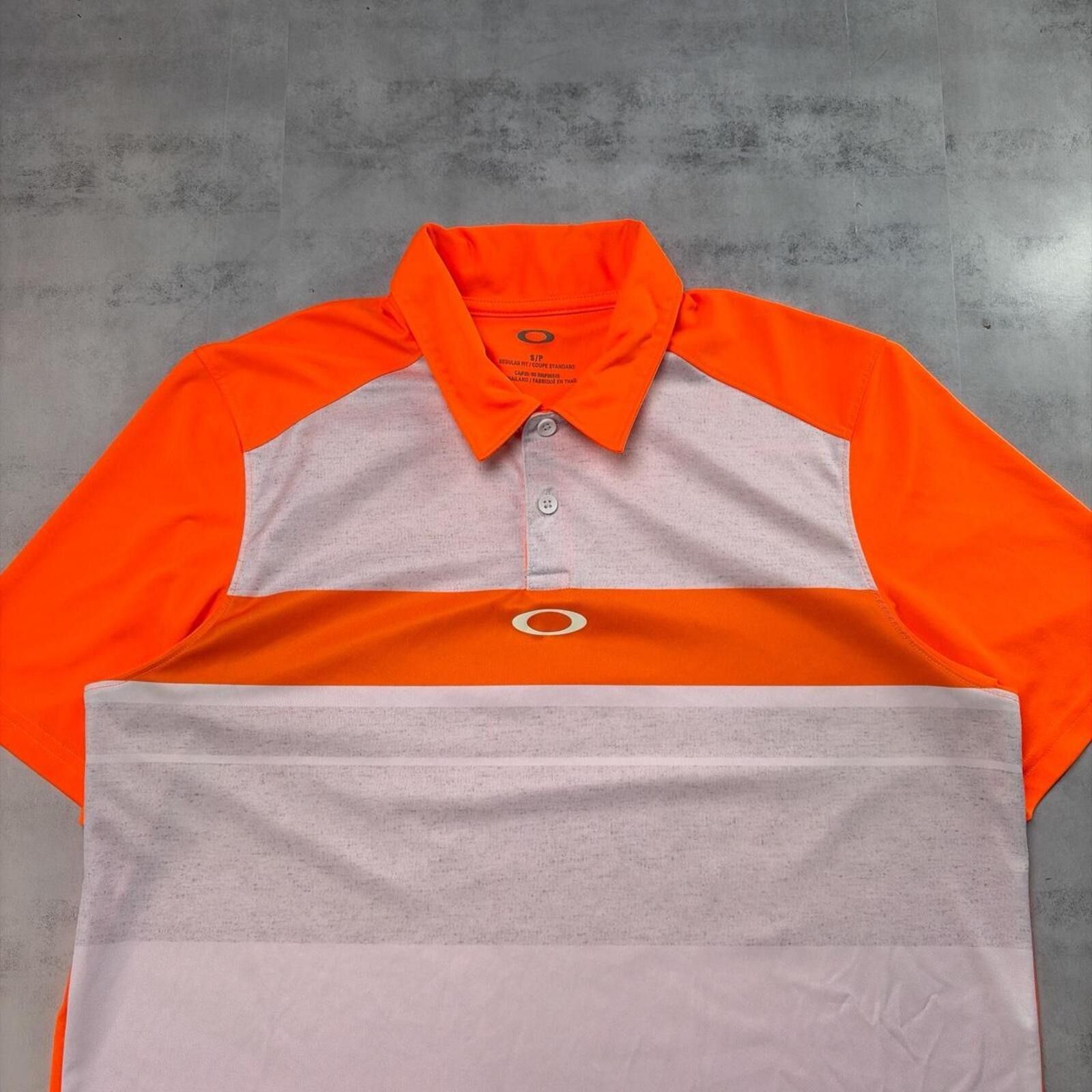 Oakley Y2K Orange Oakley Dri Fit Center Logo Golf Polo Shirt Size US S / EU 44-46 / 1 - 3 Thumbnail