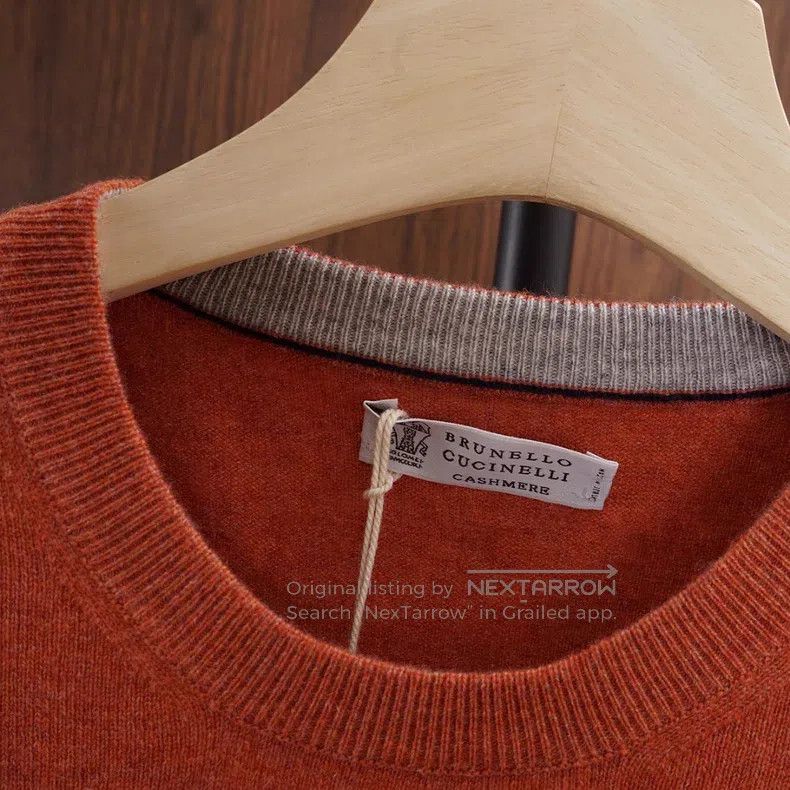 Brunello Cucinelli Brunello Cucinelli Pure cashmere men's knitted sweater Size US M / EU 48-50 / 2 - 4 Thumbnail