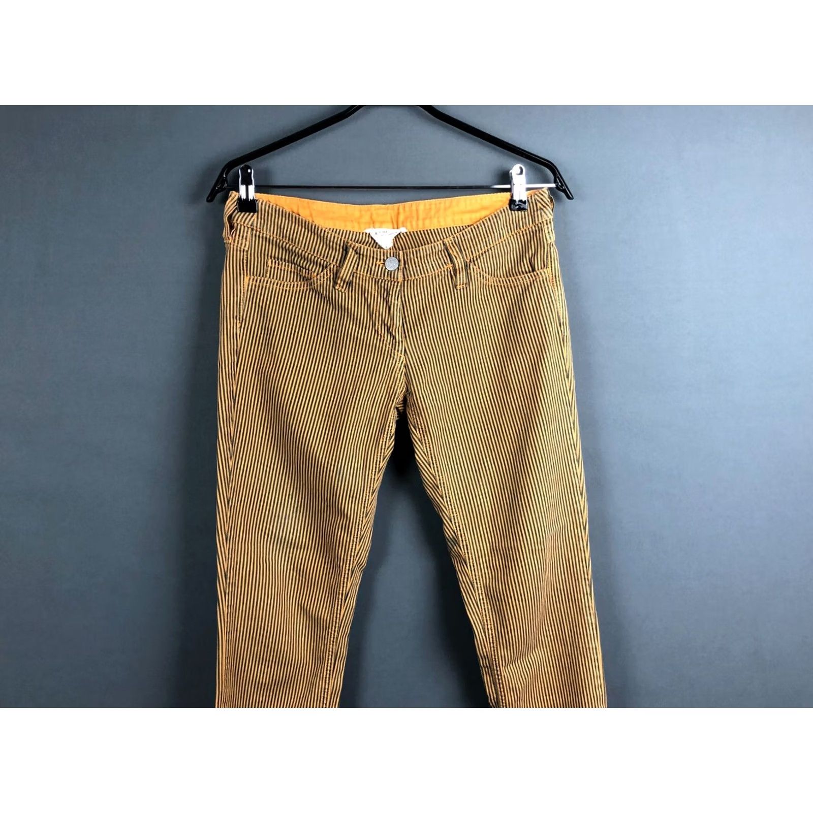 Vintage Etoile Isabel Marant Pants Cotton Women Size 2 Yellow Striped Pants Women Regular Cotton 26.4in Inseam Yellow Striped Etoile Isabel Marant Women Pants Size 26" / US 2 / IT 38 - 4 Thumbnail